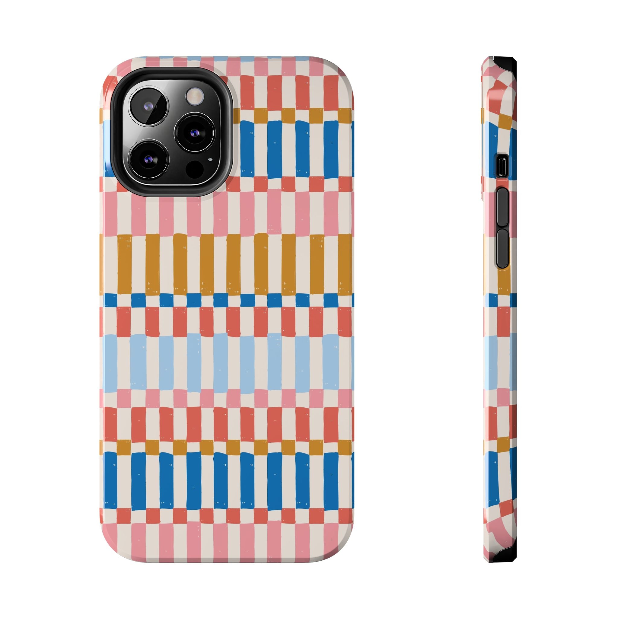 Colorwave Stripes cute iPhone case with vibrant vintage design, sleek and stylish protection for your iPhone, iPhone case cover