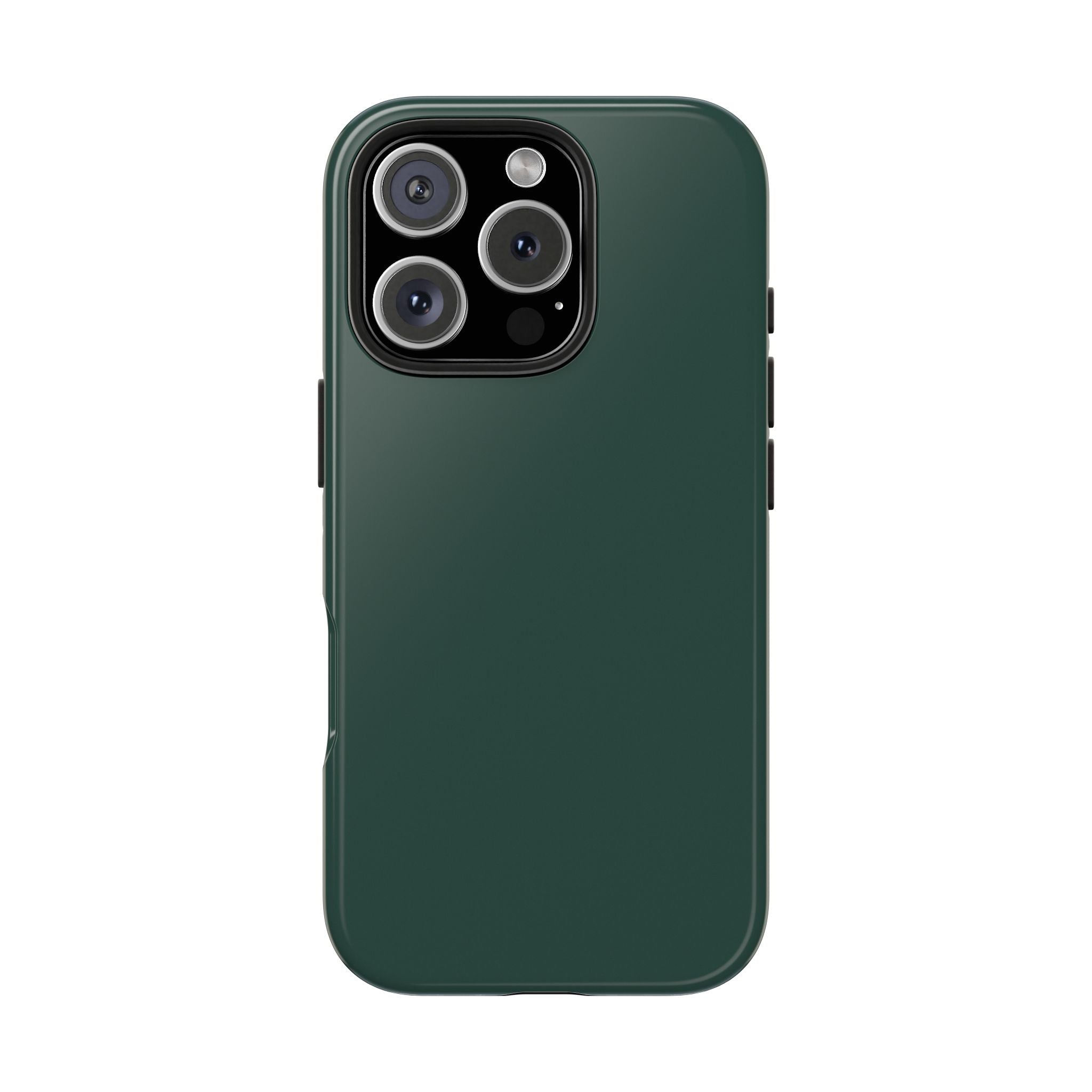 Solid green iPhone 16 case in stylish emerald shade, providing protection and a cute pop of color for your phone.