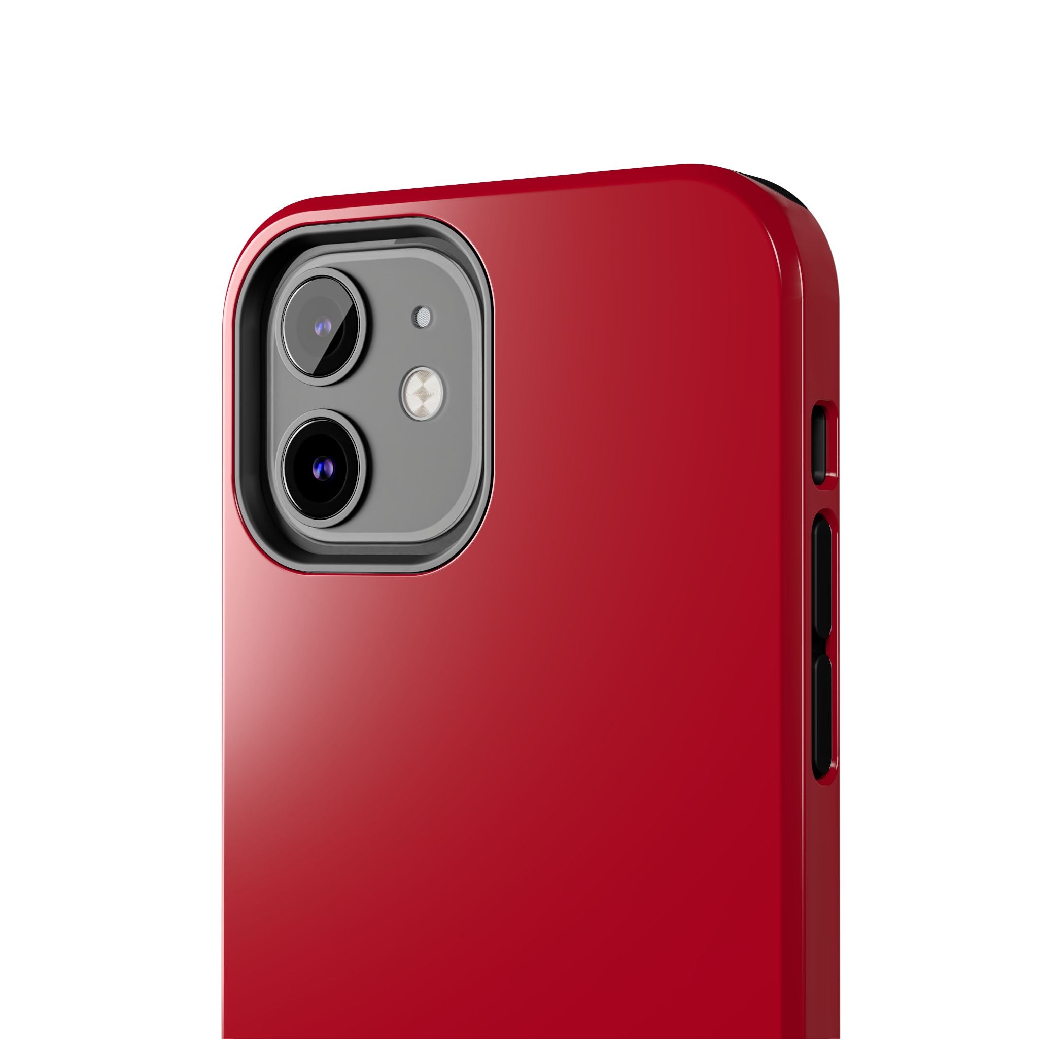 Solid Red Candy Apple iPhone 16 case, stylish and protective phone cover, cute design.