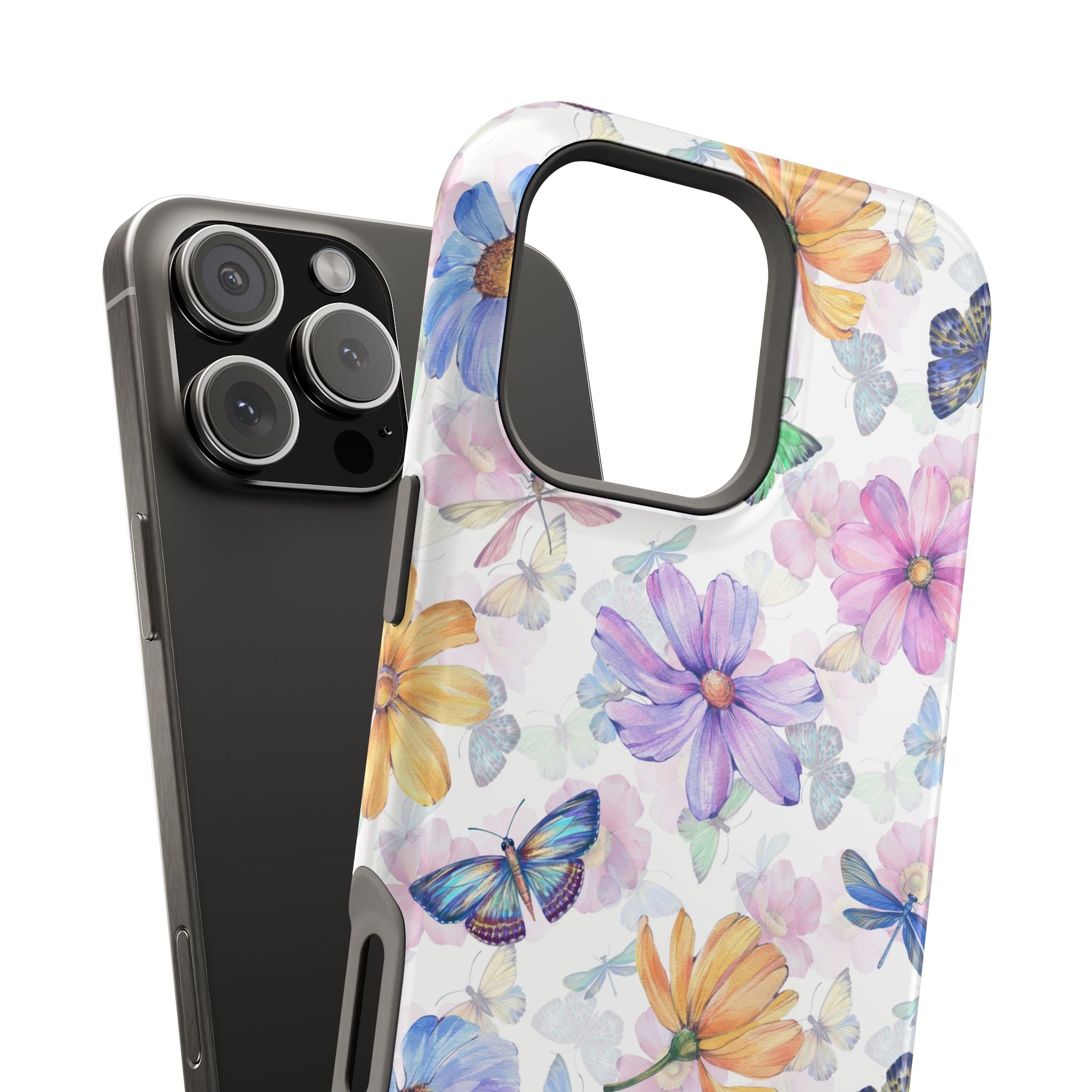 Fluttering Blooms | Watercolor Butterfly Case