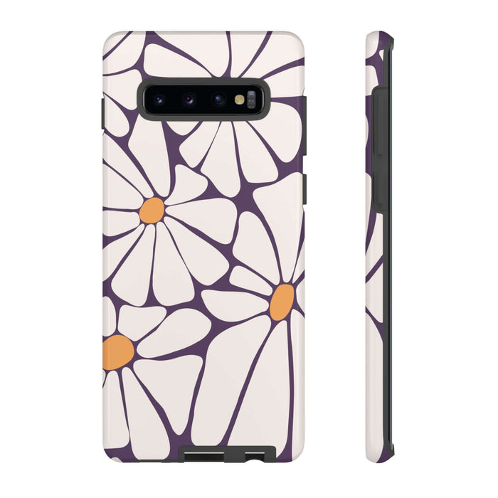 Retro Purple Haze flower case for Samsung and Pixel devices - Cute and stylish phone cover with flower design, offering great protection.