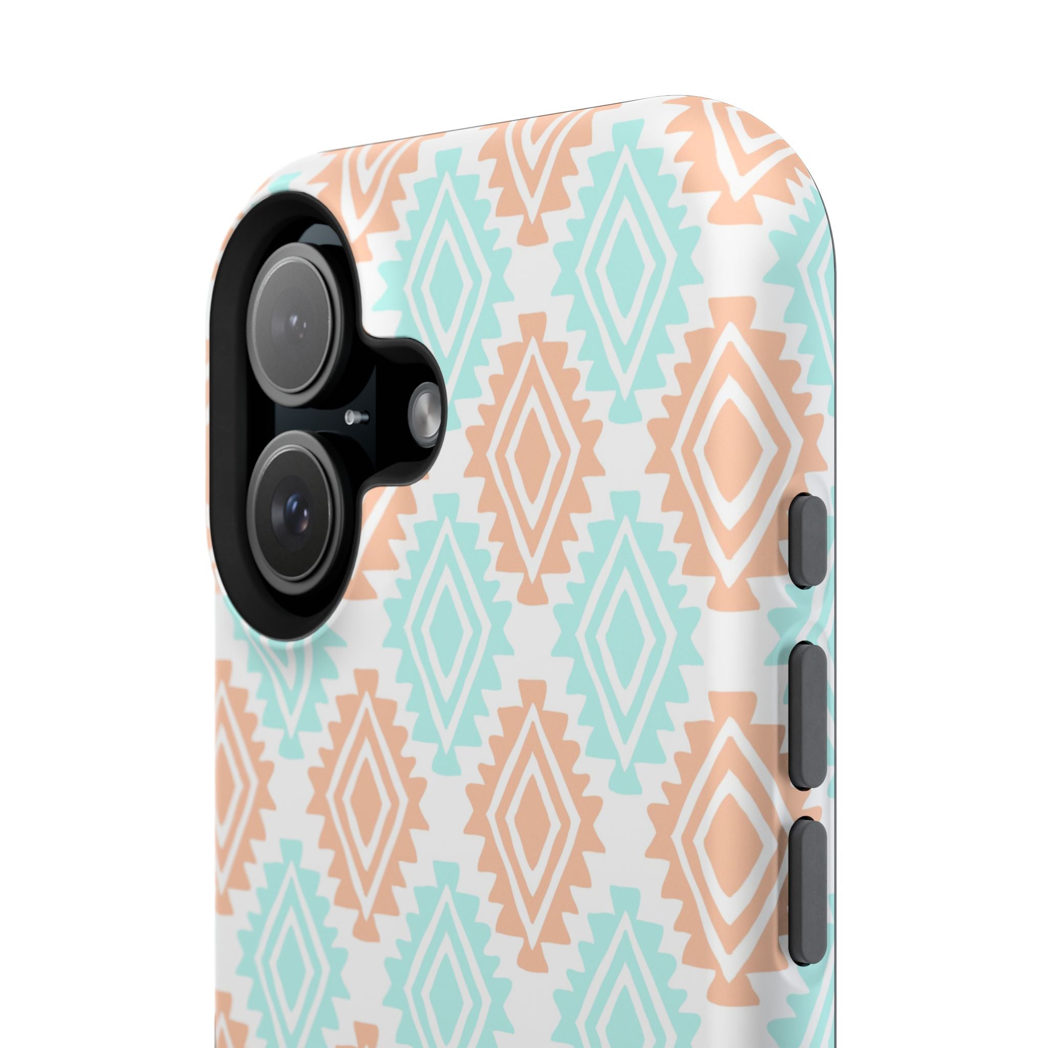 Southwestern MagSafe iPhone Case with funky floral design, featuring a cute abstract pattern for stylish phone protection.