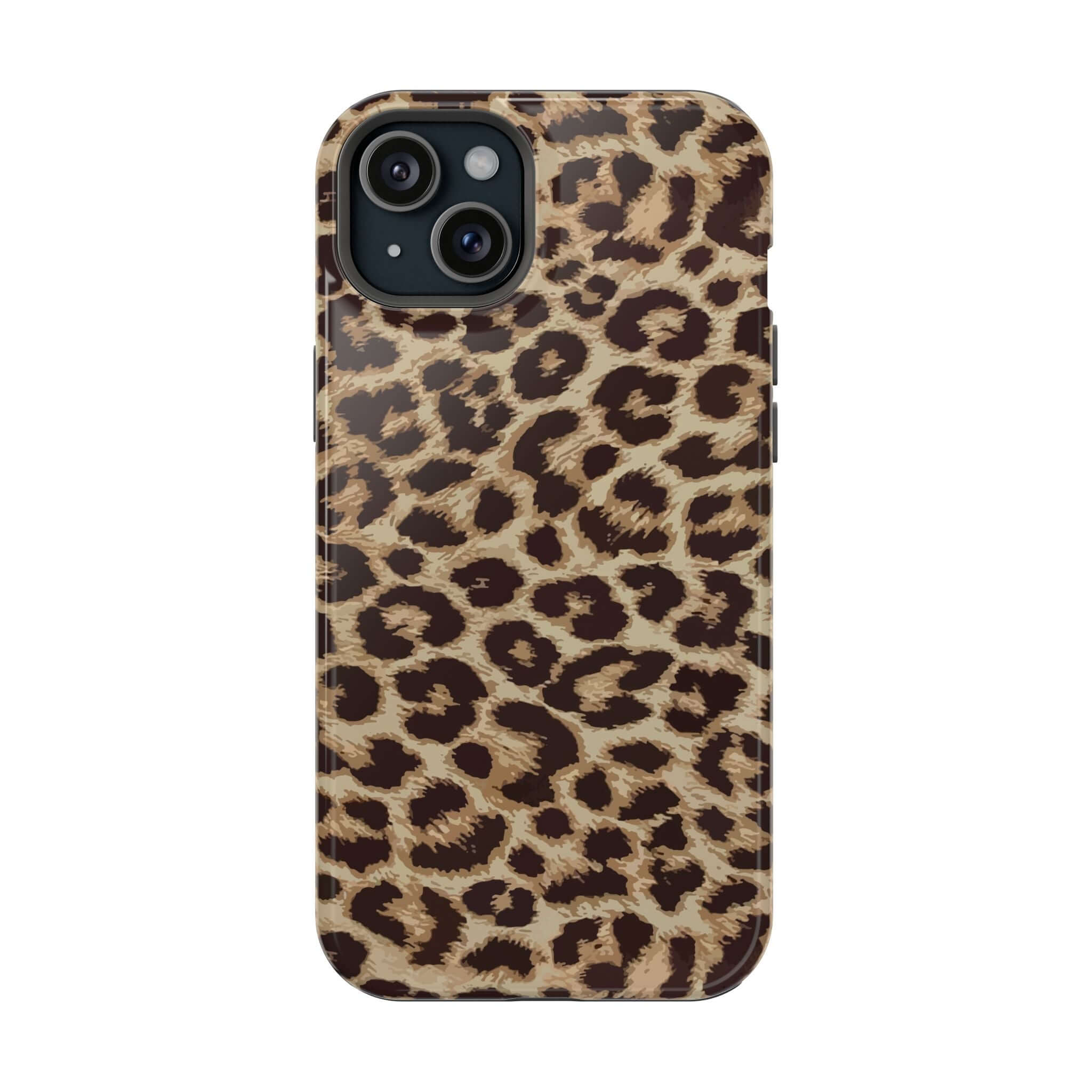 Stylish Cheetah Print Phone Case for iPhone 16 with Cute MagSafe Design, Savannah Rush Collection