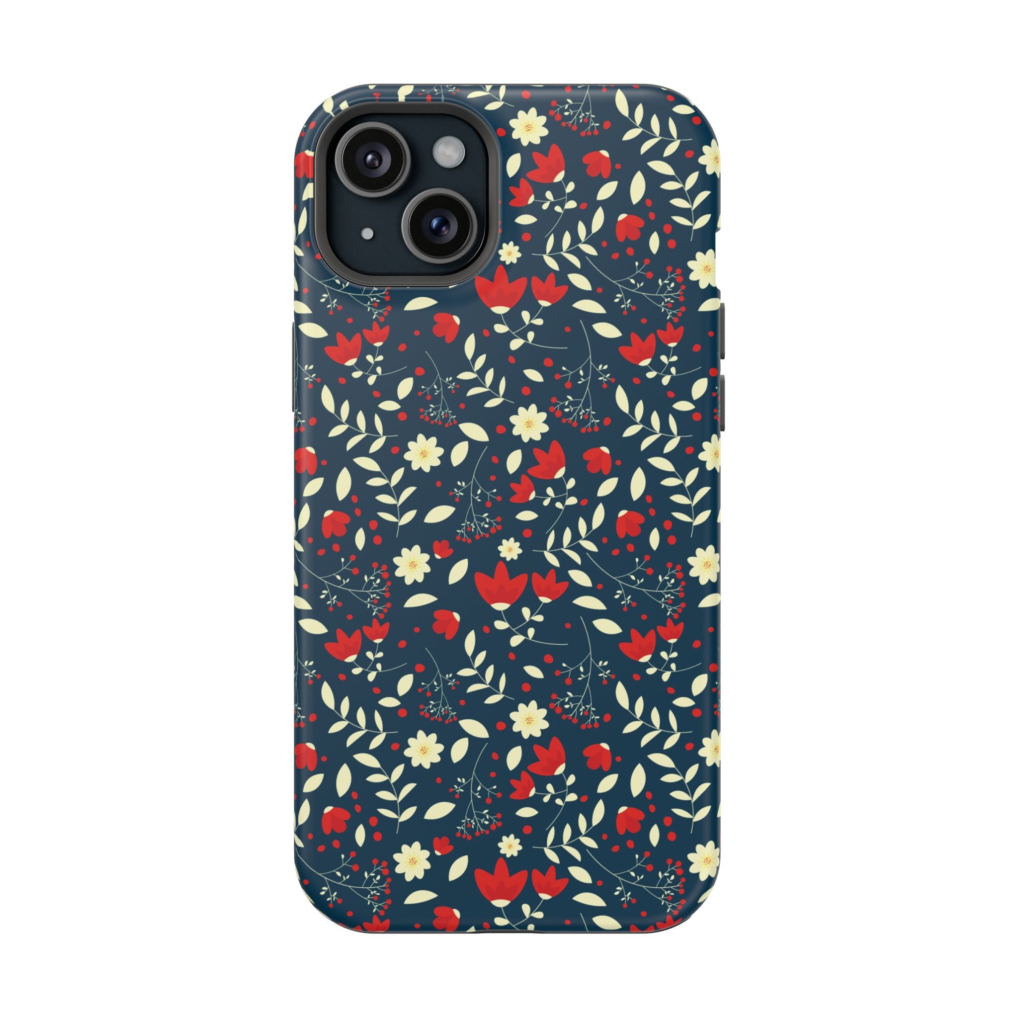 Scarlet Bloom | Green Flower Case