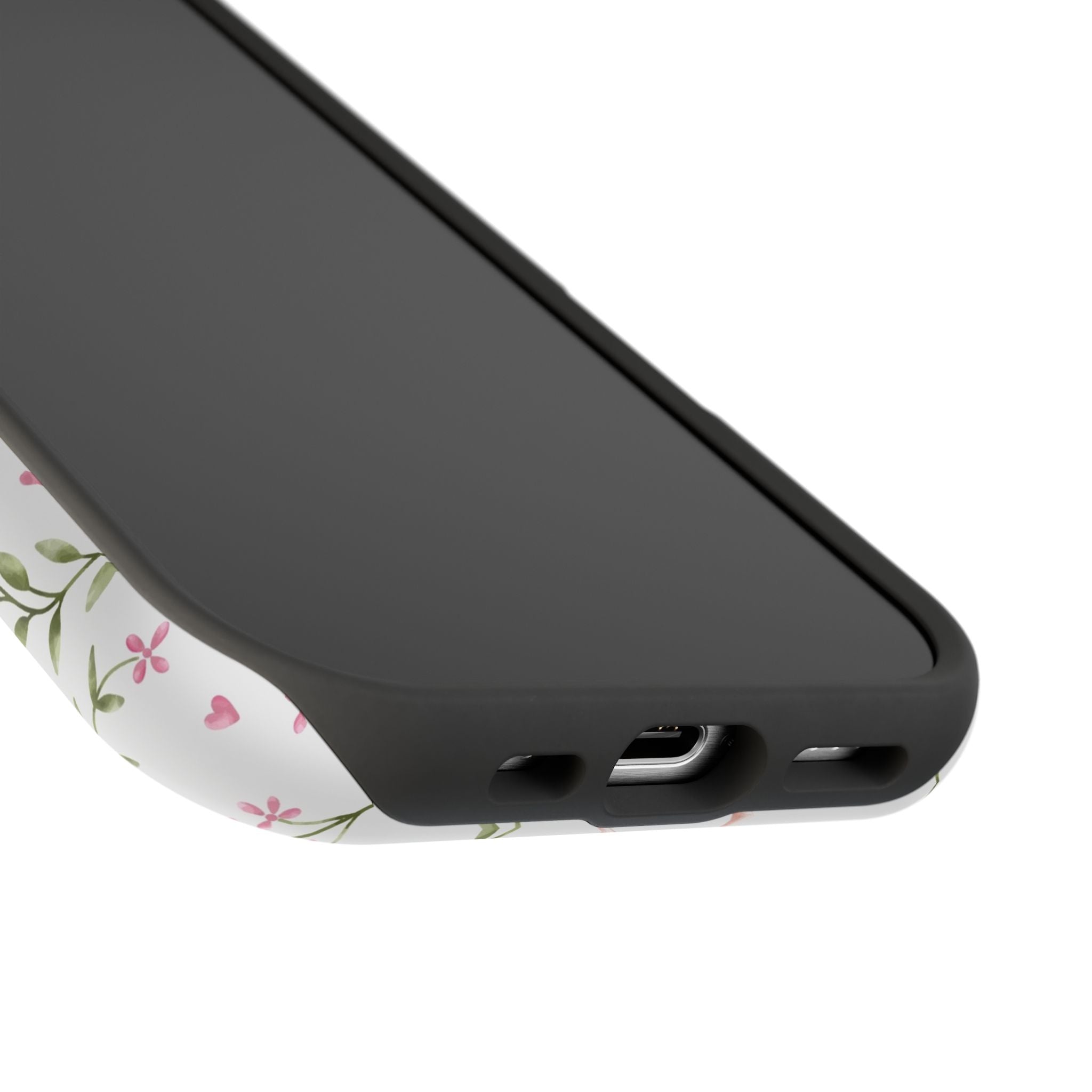 Charming MagSafe iPhone case with pink bows and floral design from Darling Daydream, perfect cute phone cover accessory.