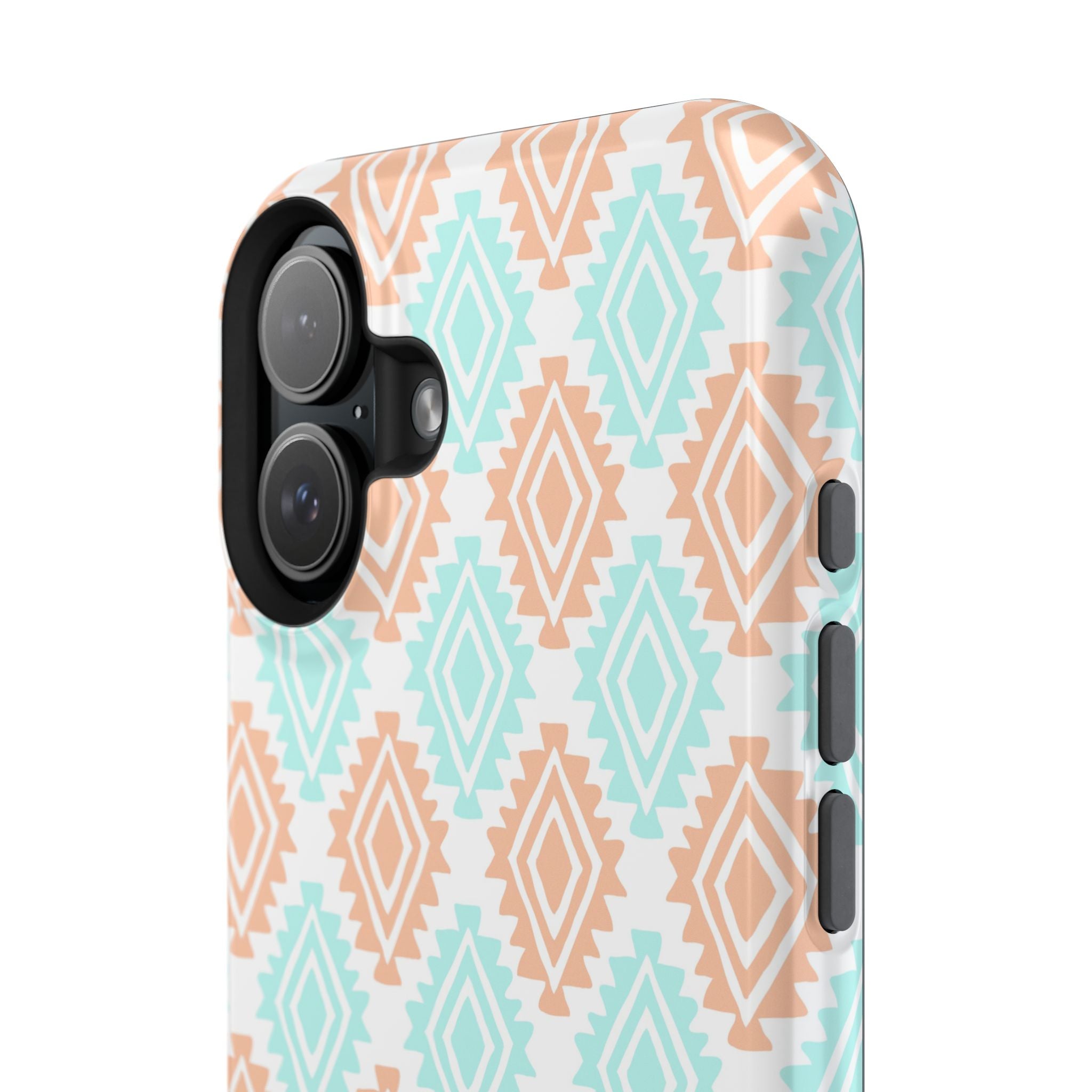 Southwestern MagSafe iPhone case with a cute floral abstract design.