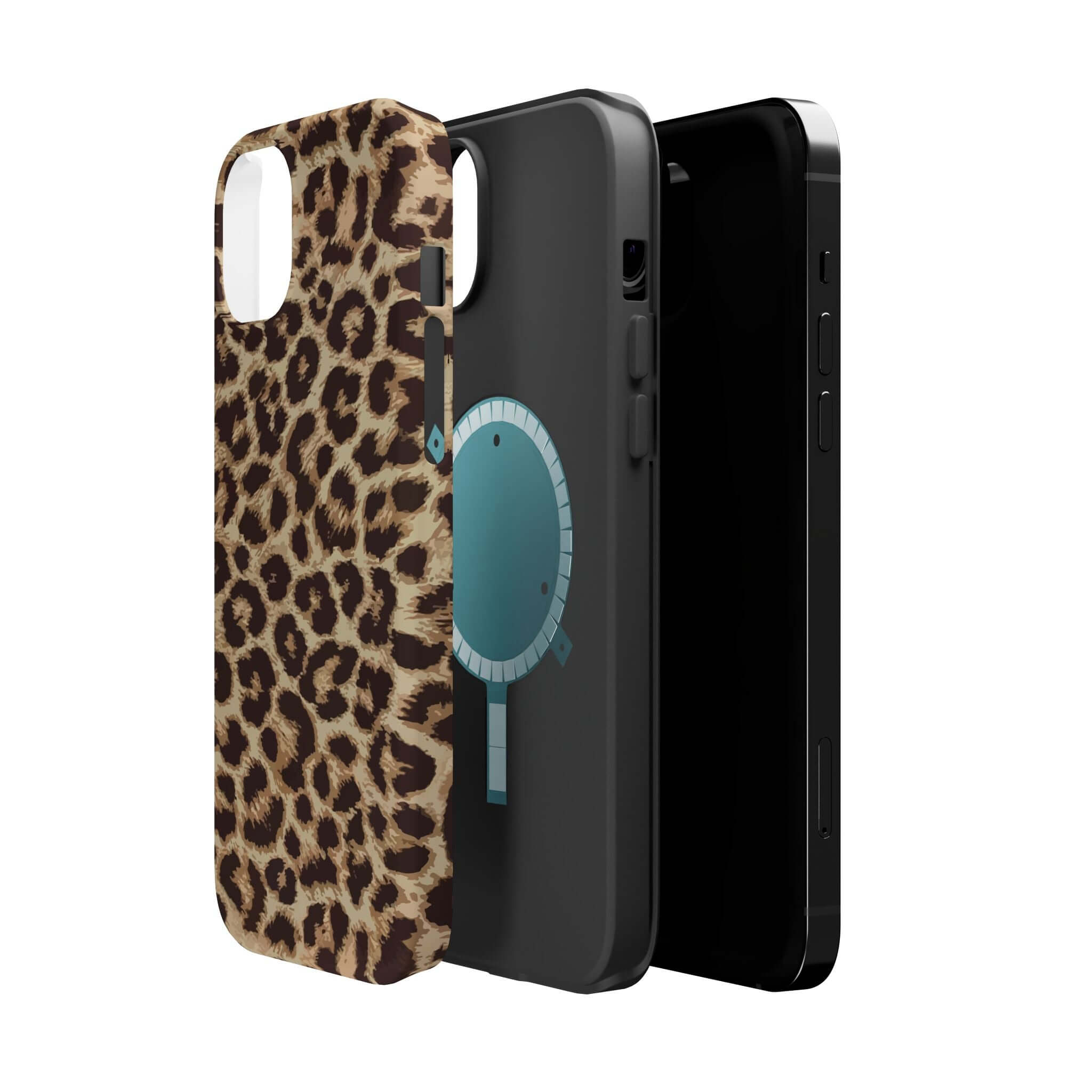 Savannah Rush Cheetah Case for iPhone 16 with MagSafe, featuring a bold animal print design and durable protection. Cute phone accessory.