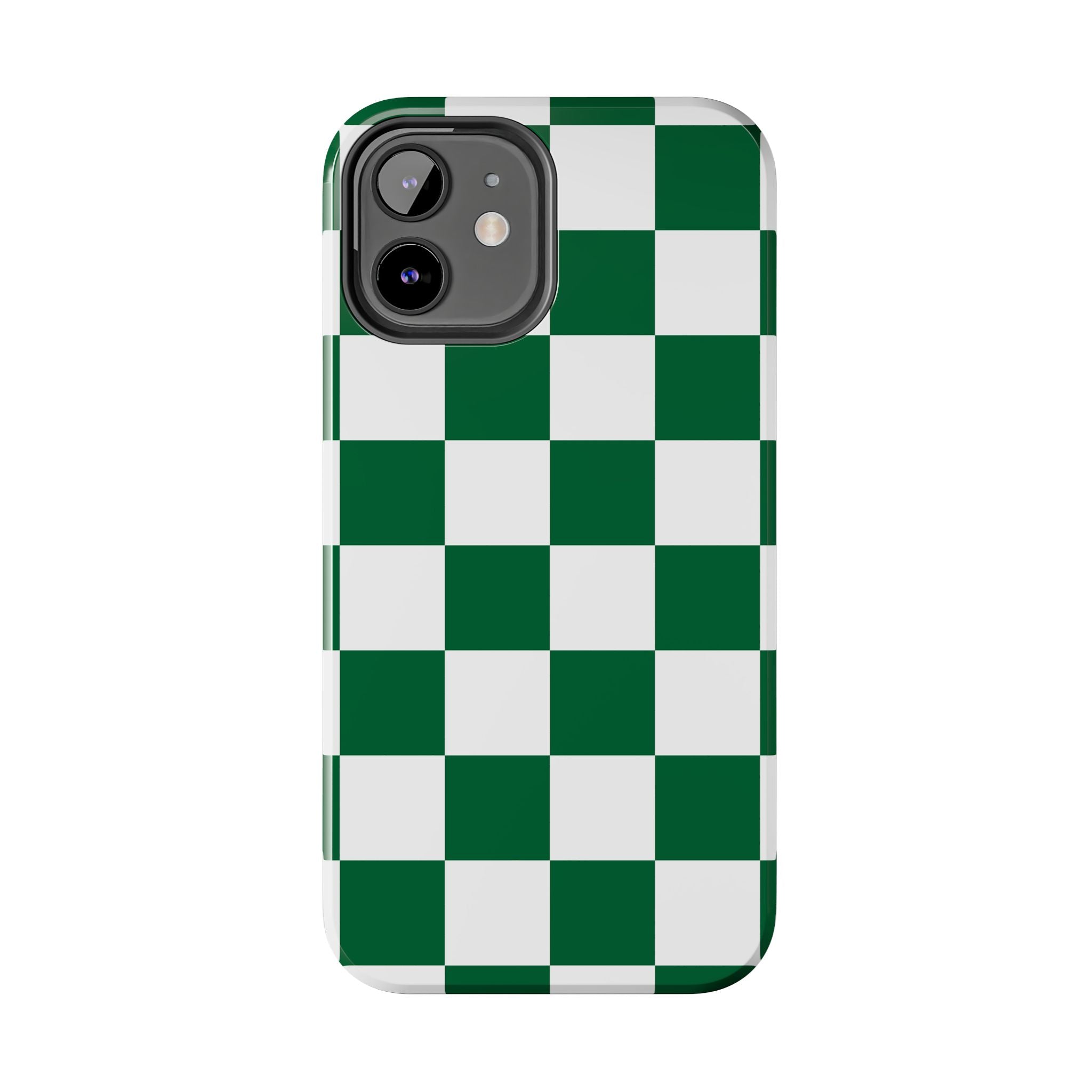 Effortlessly Chic | Green Checkered Case