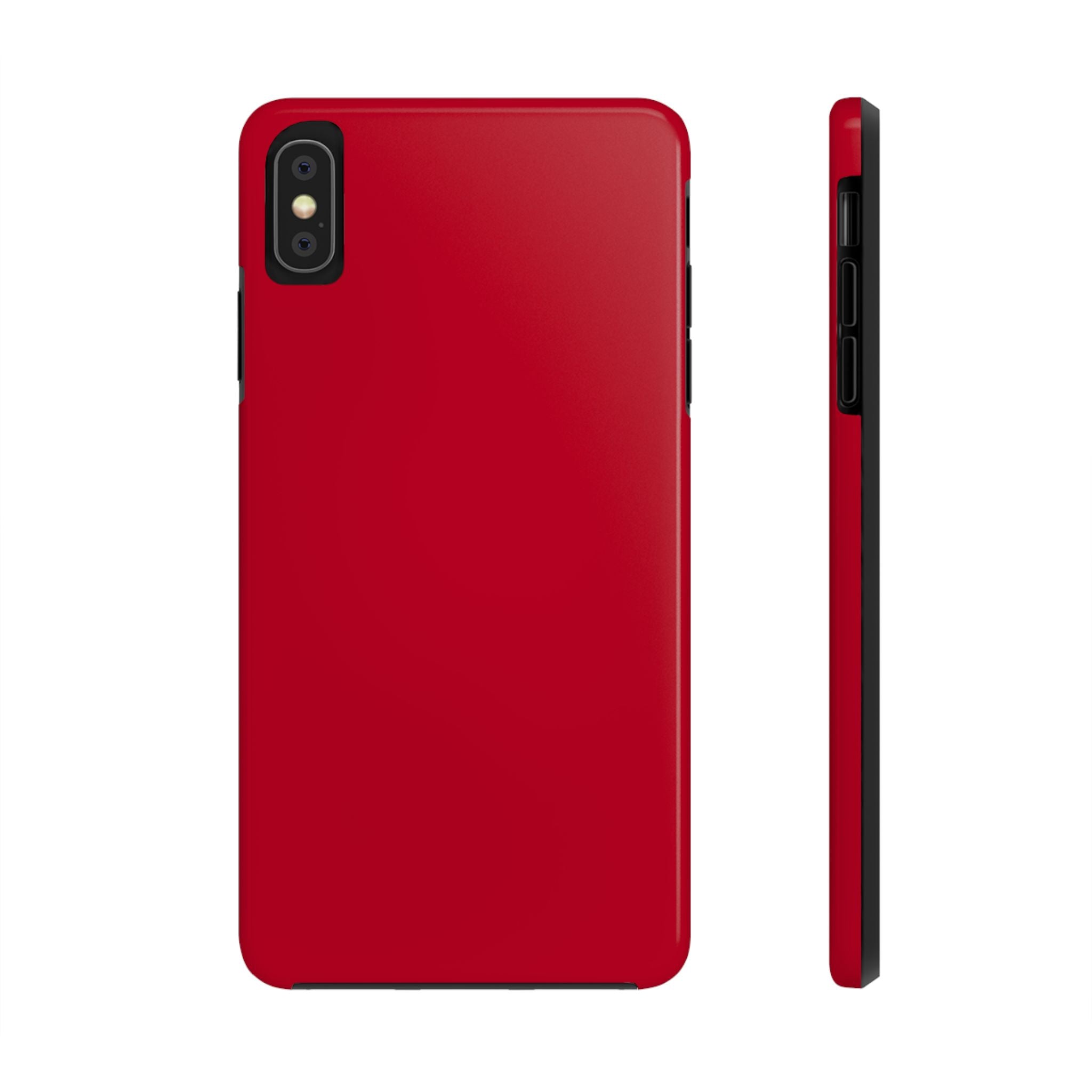 Solid red Candy Apple phone case for iPhone 16, featuring a stylish and protective design. Cute phone cover with aesthetic appeal.