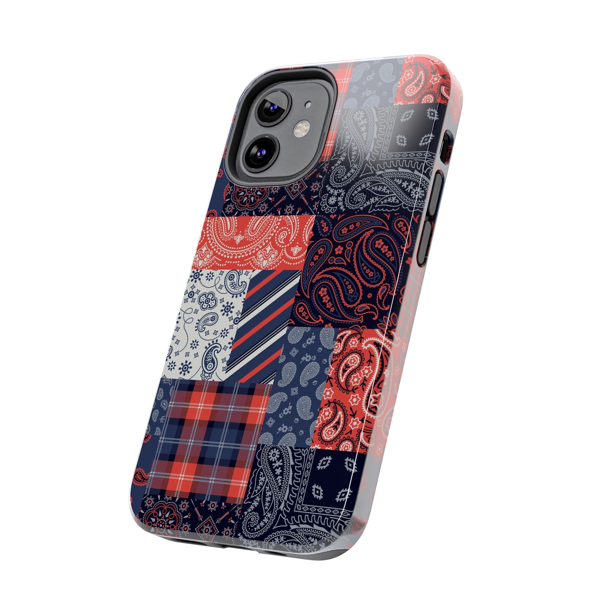 Boho Bandit Bandana Patchwork Case for iPhone 14 Pro - Cute, Bookish Phone Case with Stylish and Colorful Design