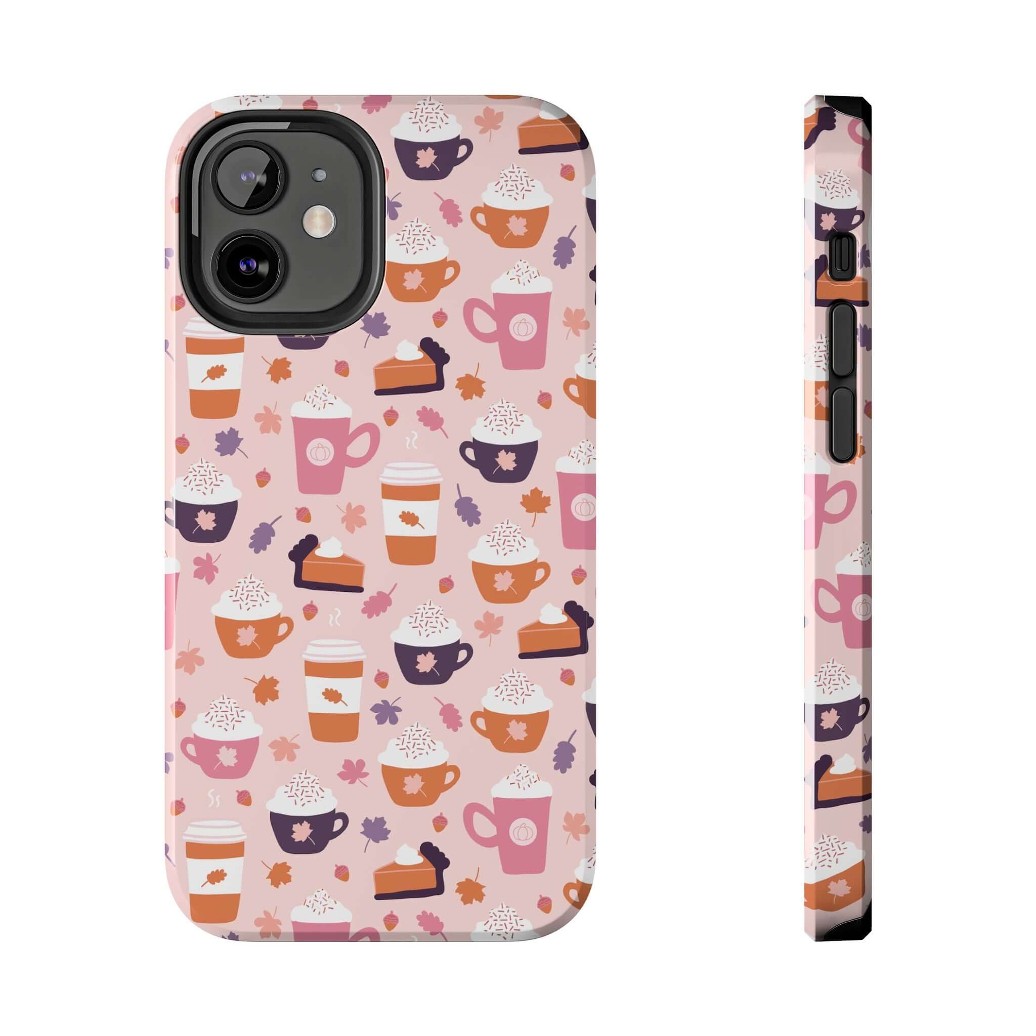 Cute PSL Vibes iPhone 15 case with pumpkin spice latte fall design, perfect phone case phone for stylish protection and pumpkin spice lovers.