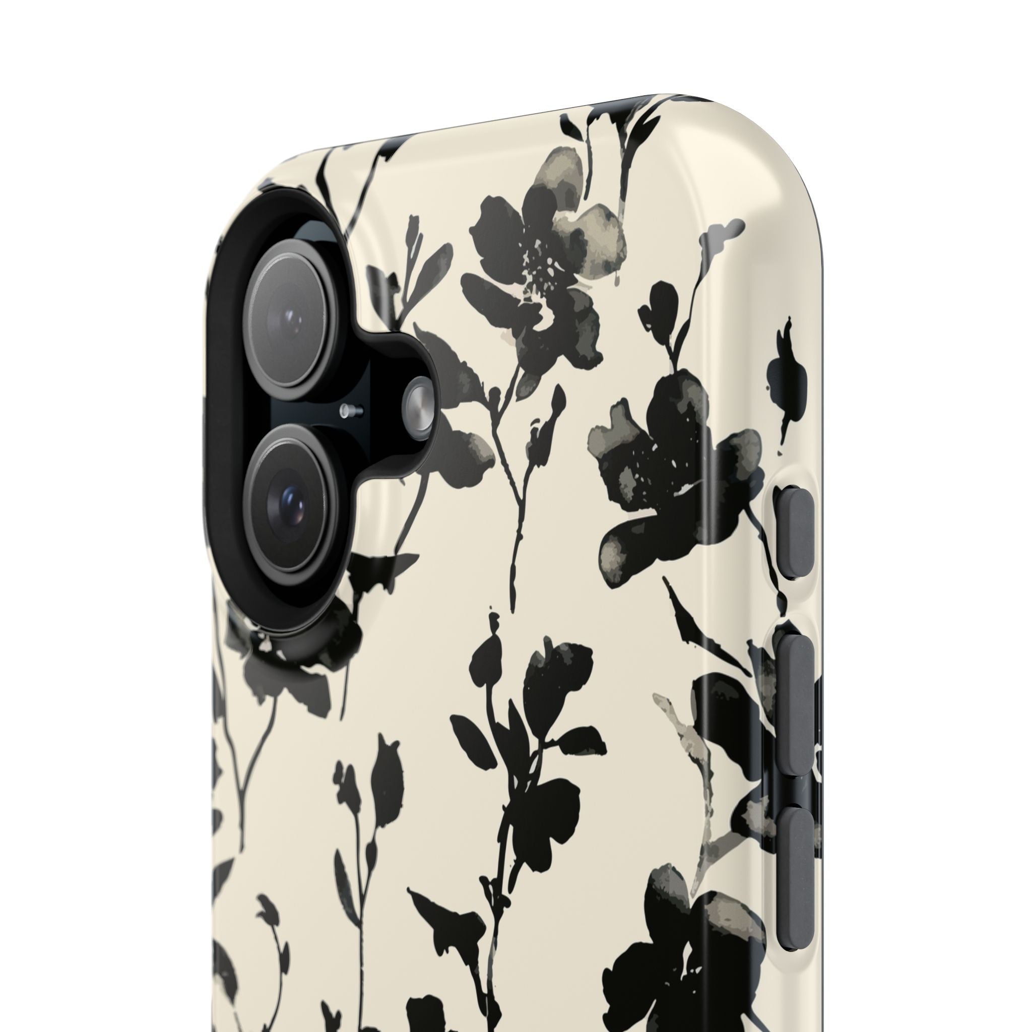 Shadowed Blooms | Black Floral Case