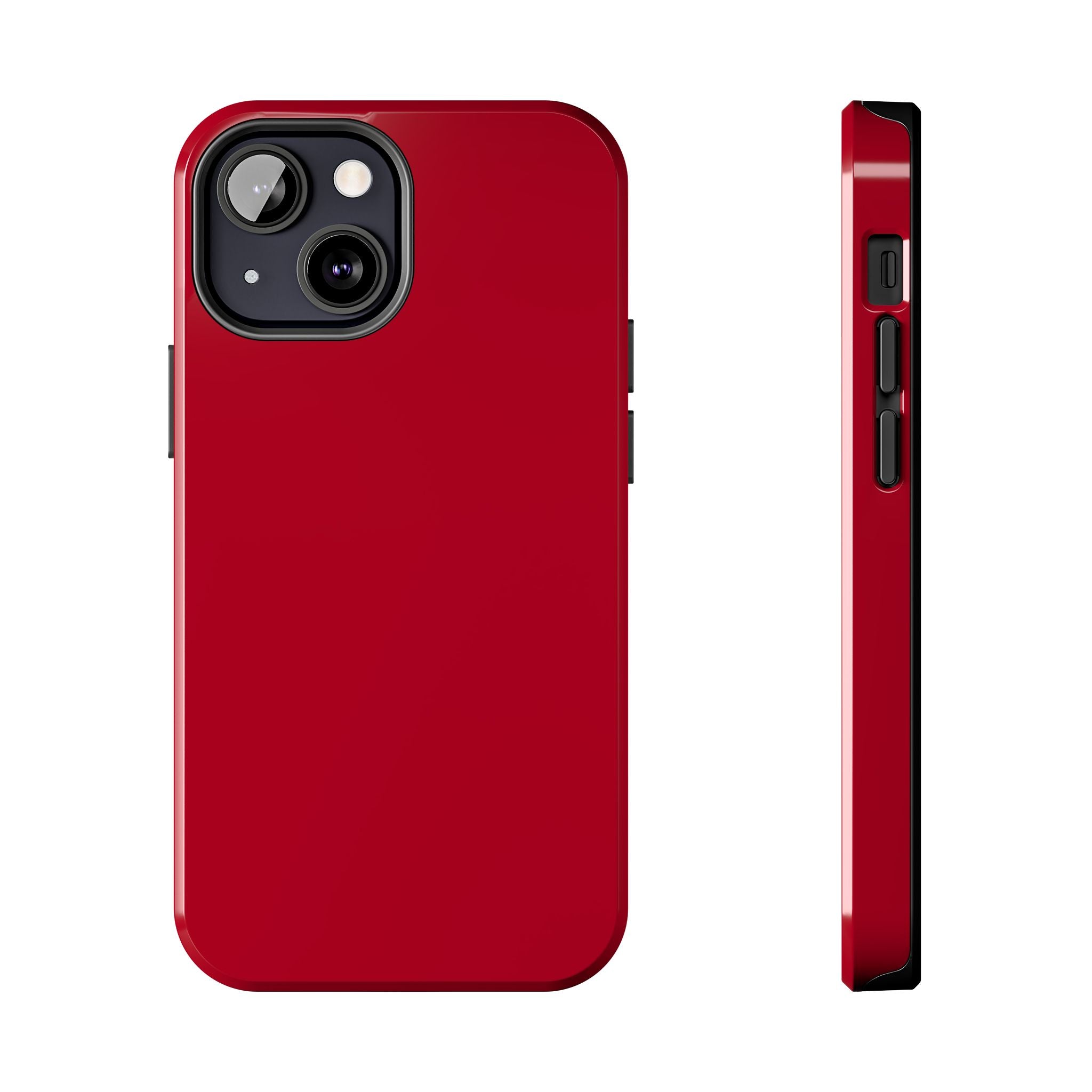 Candy Apple Solid Red iPhone 16 case, stylish and protective, featuring a cute phone cover design for enhanced aesthetic appeal.