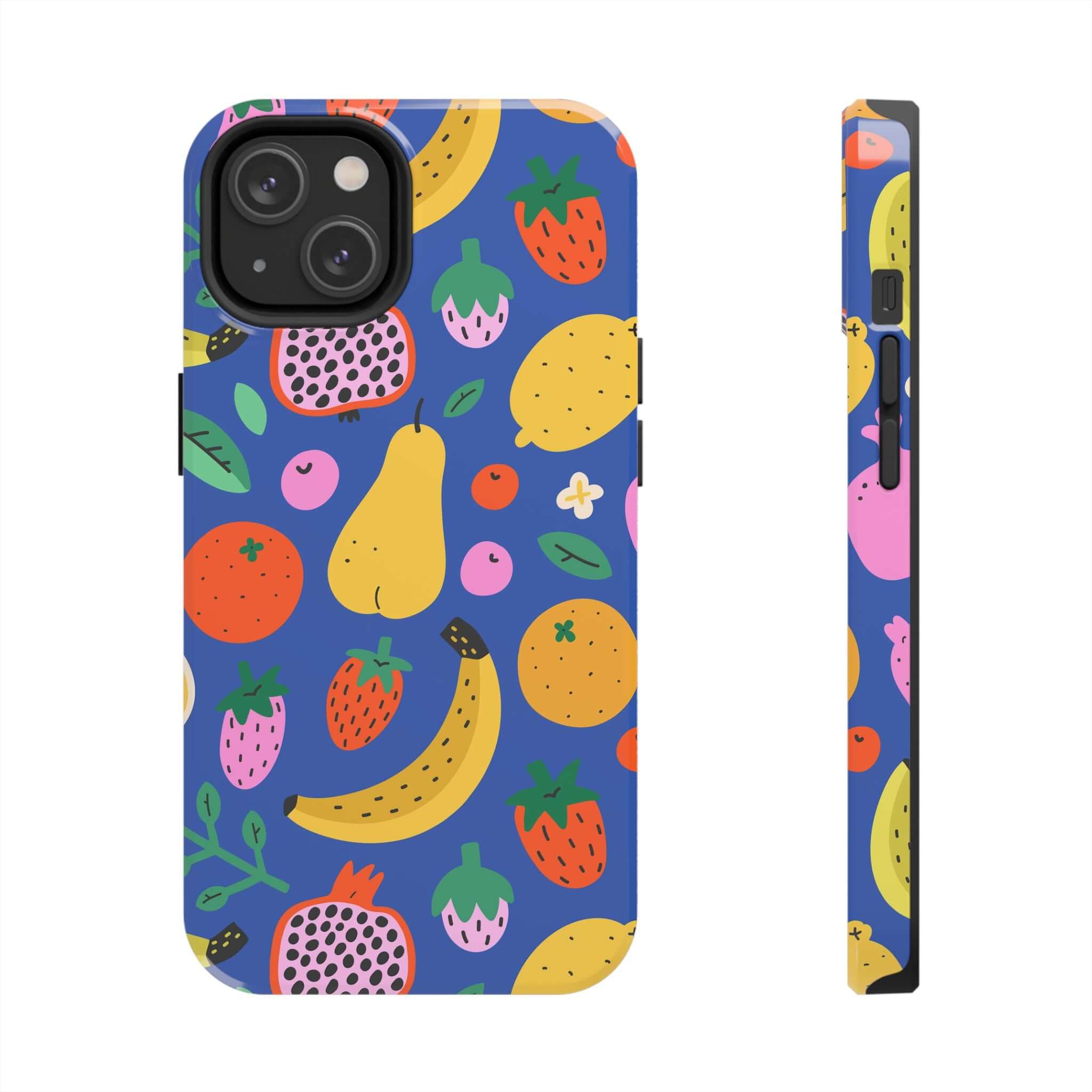 Cute phone cover featuring a colorful beachy fruit design, perfect for Apple iPhone cases and summer vibes.