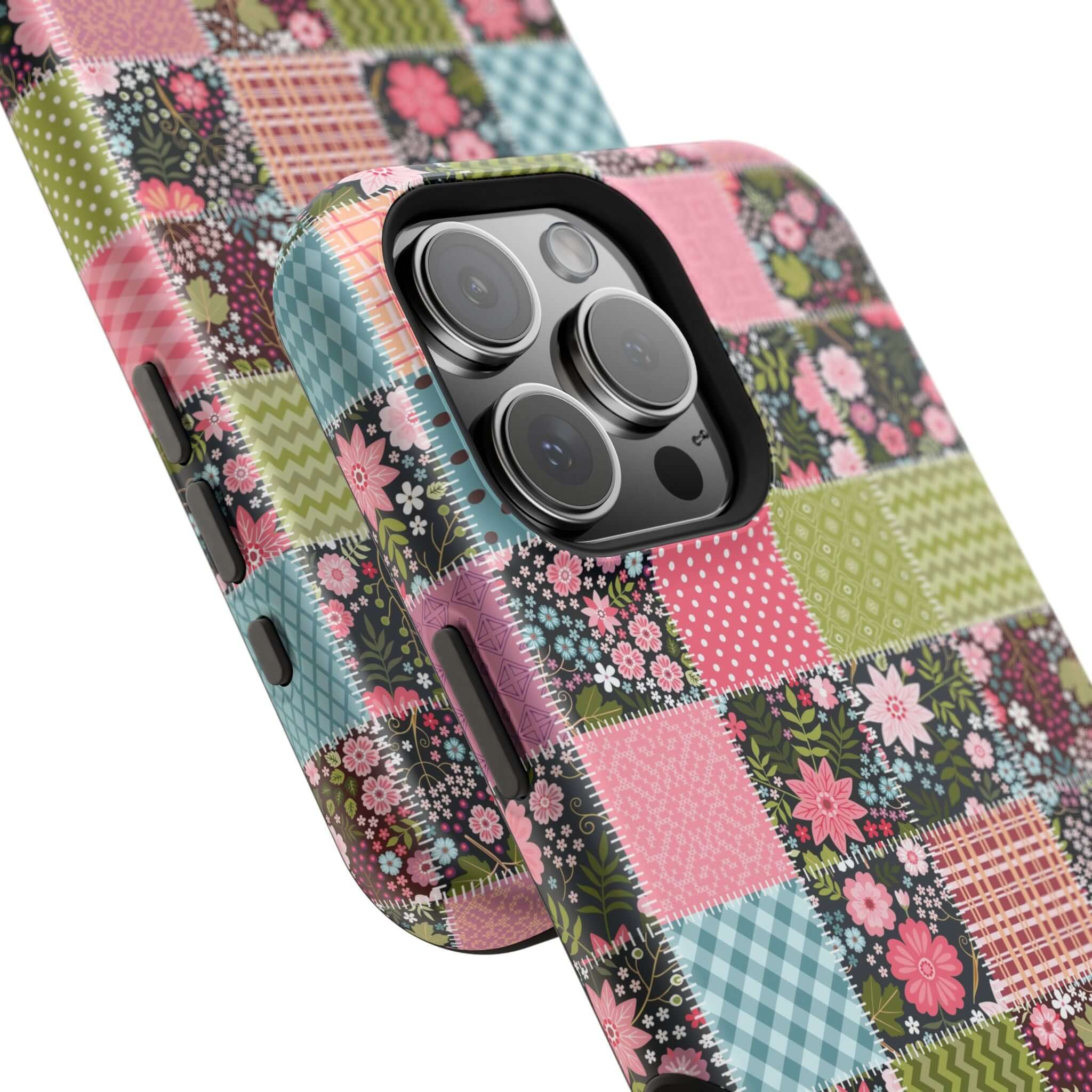 Flora Forage Wildflower Patchwork MagSafe iPhone Case with Cute Floral Design, Perfect for Free-Spirited Souls and Granola Girl Vibes