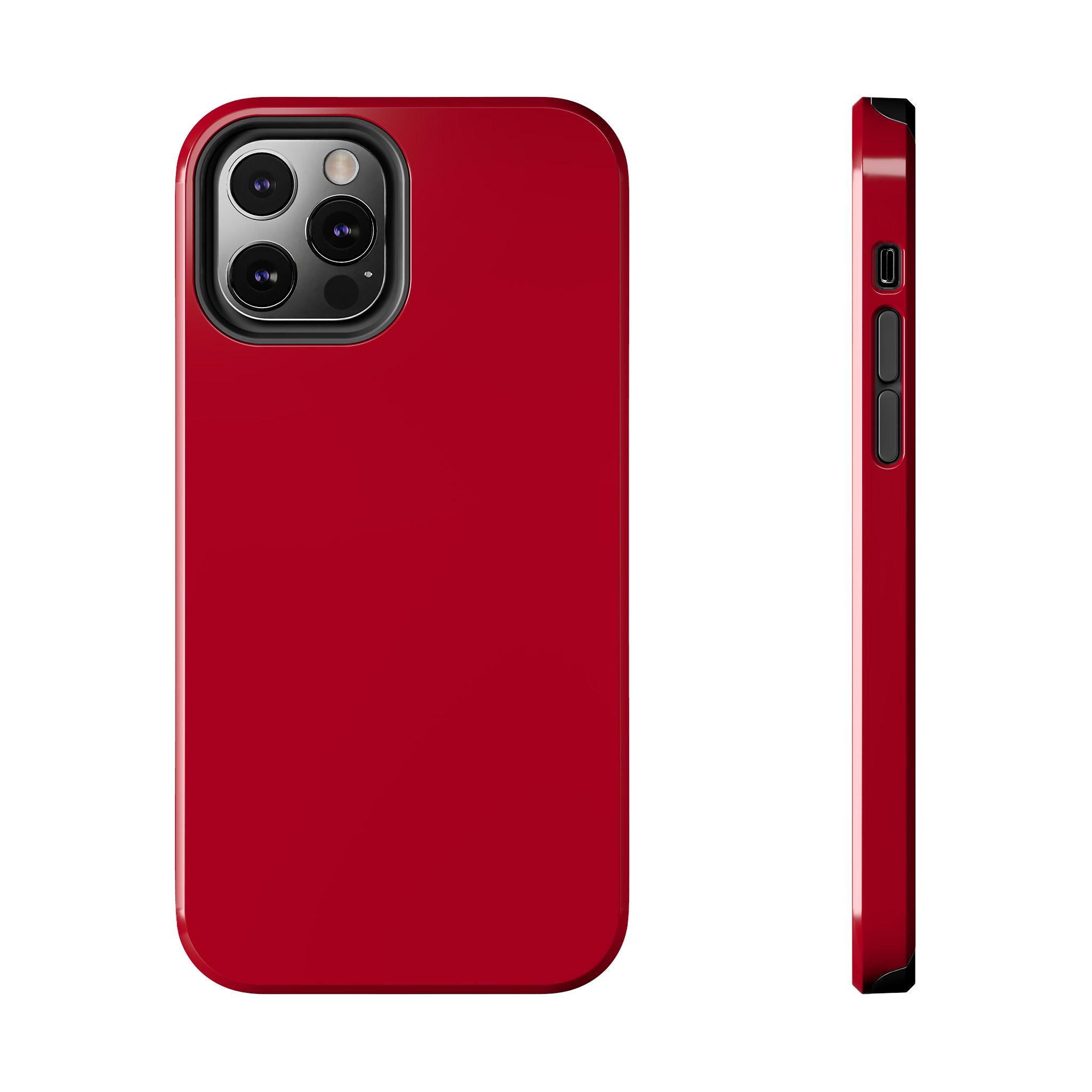 Candy Apple Solid Red iPhone 16 case, stylish and protective phone cover, cute design.