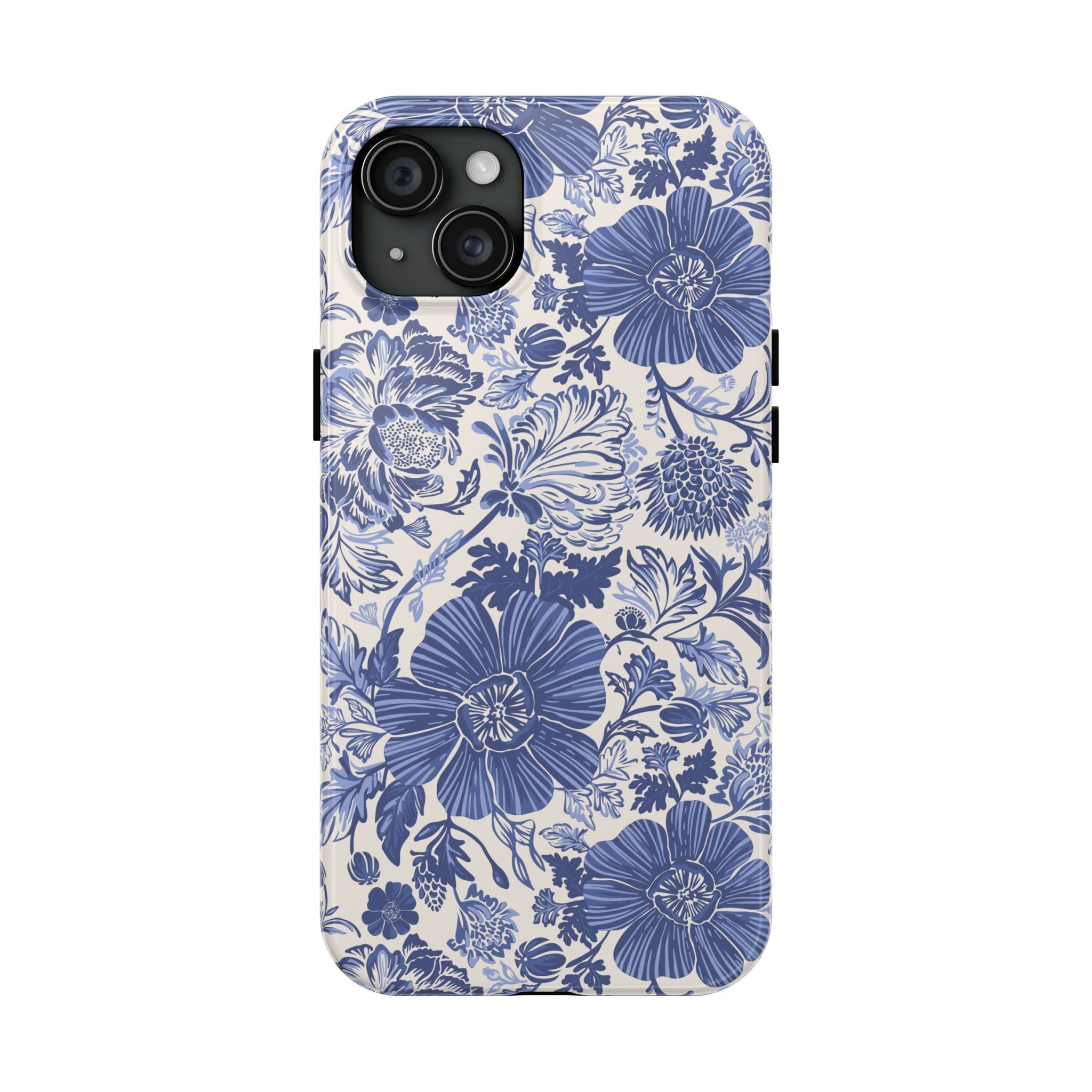 Floración y azul | Estuche floral azul