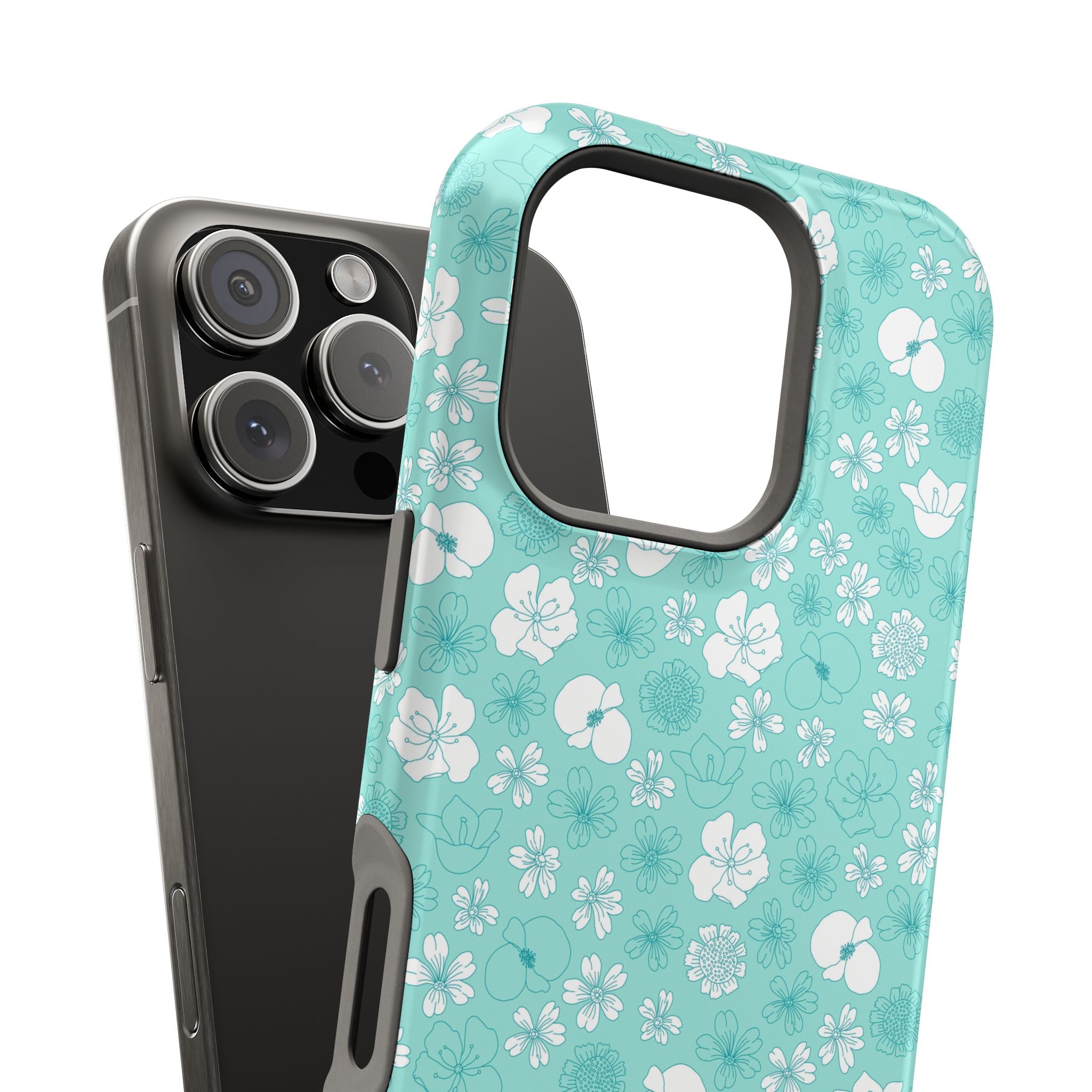 Floral Frost | Teal Floral Case