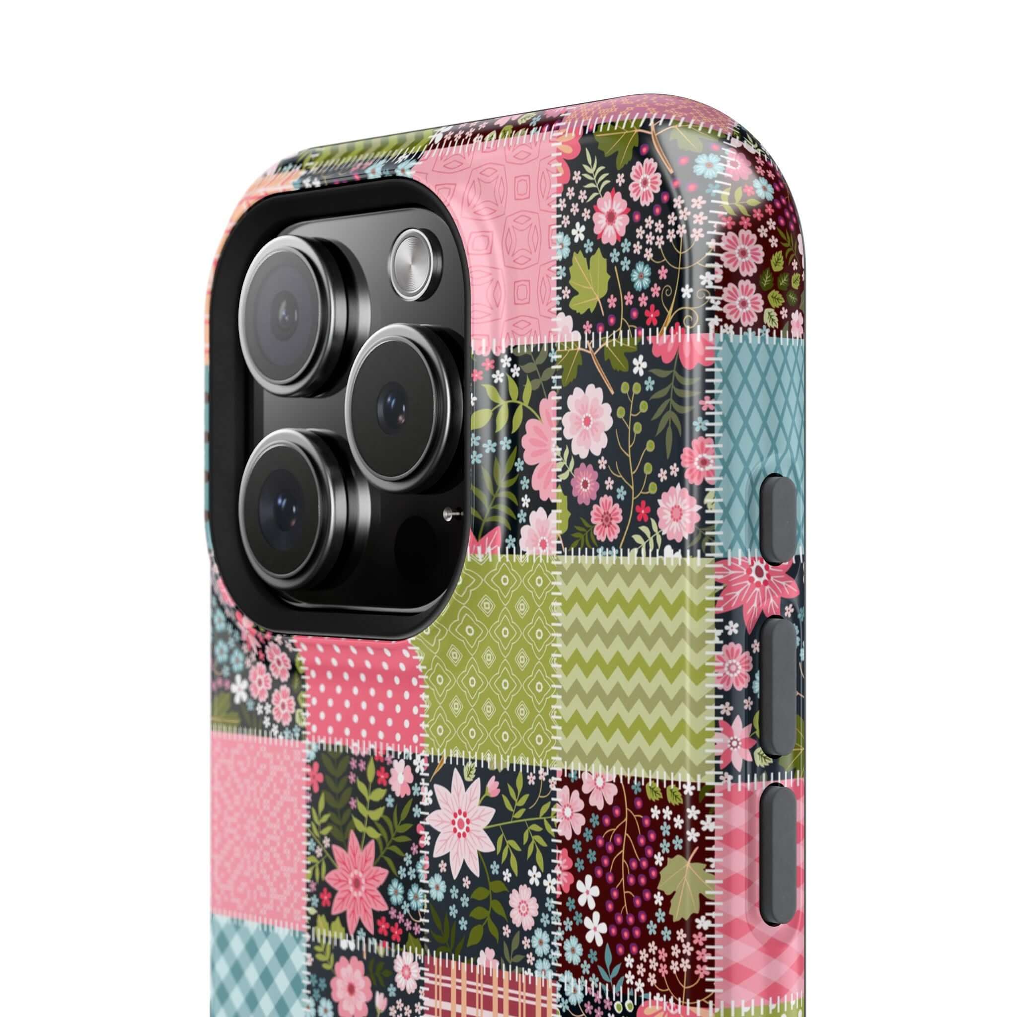 Groovy Flora Forage Wildflower Patchwork MagSafe iPhone Case - Cute Floral Phone Cover for Free-Spirited Souls