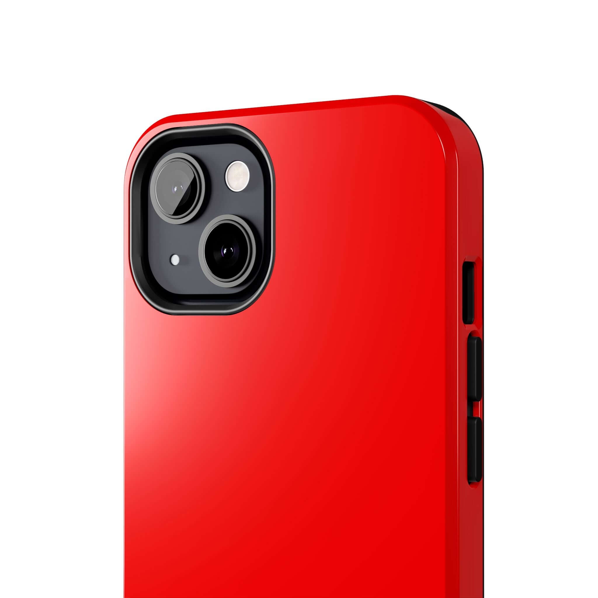 Neon red iPhone case - Radiant Ruby design, perfect for protecting your phone. Appealing and functional. Free shipping on our cute case website.