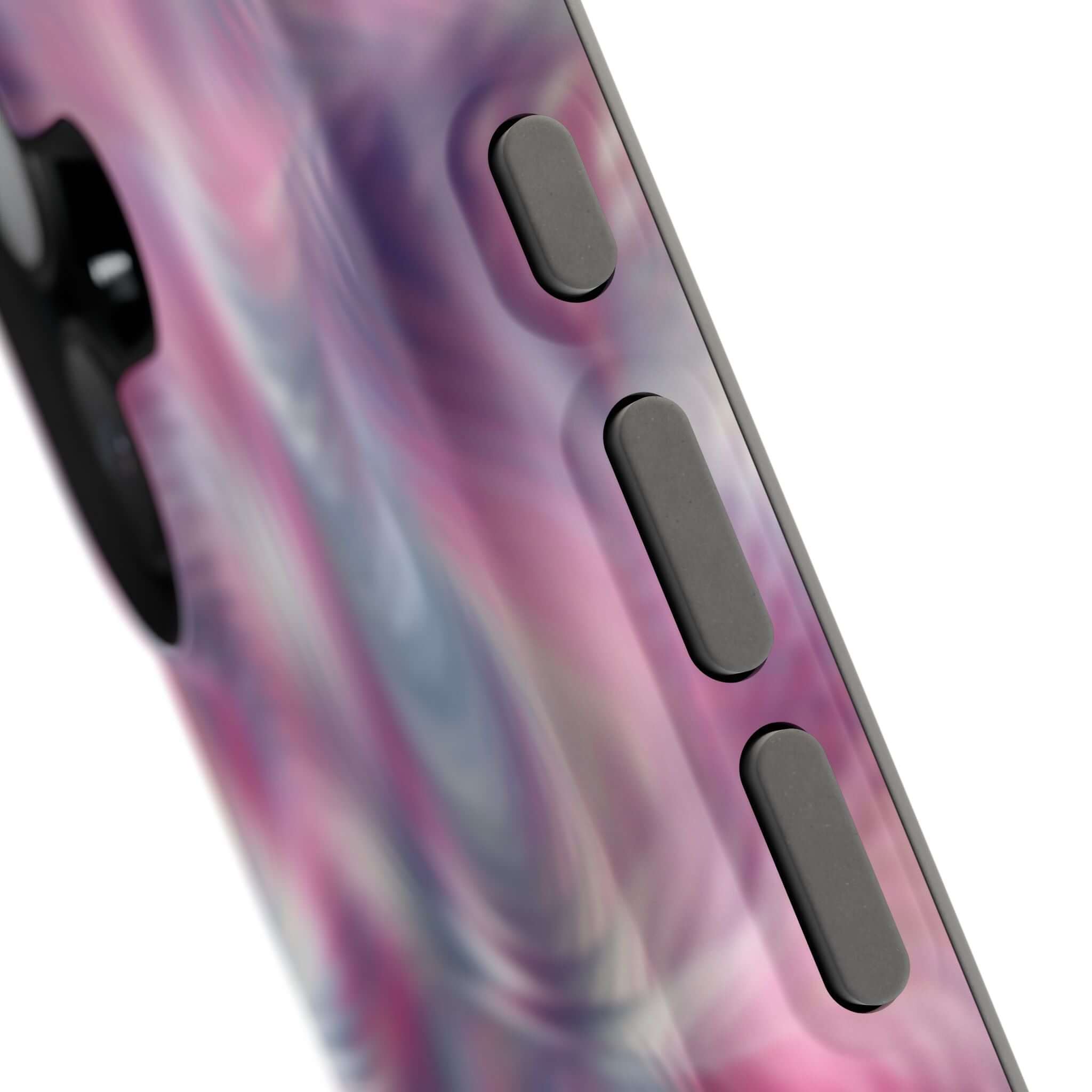 Quirky Purple Tie Dye MagSafe iPhone Case with Abstract Design - Cute Phone Cover for a Playful Personality