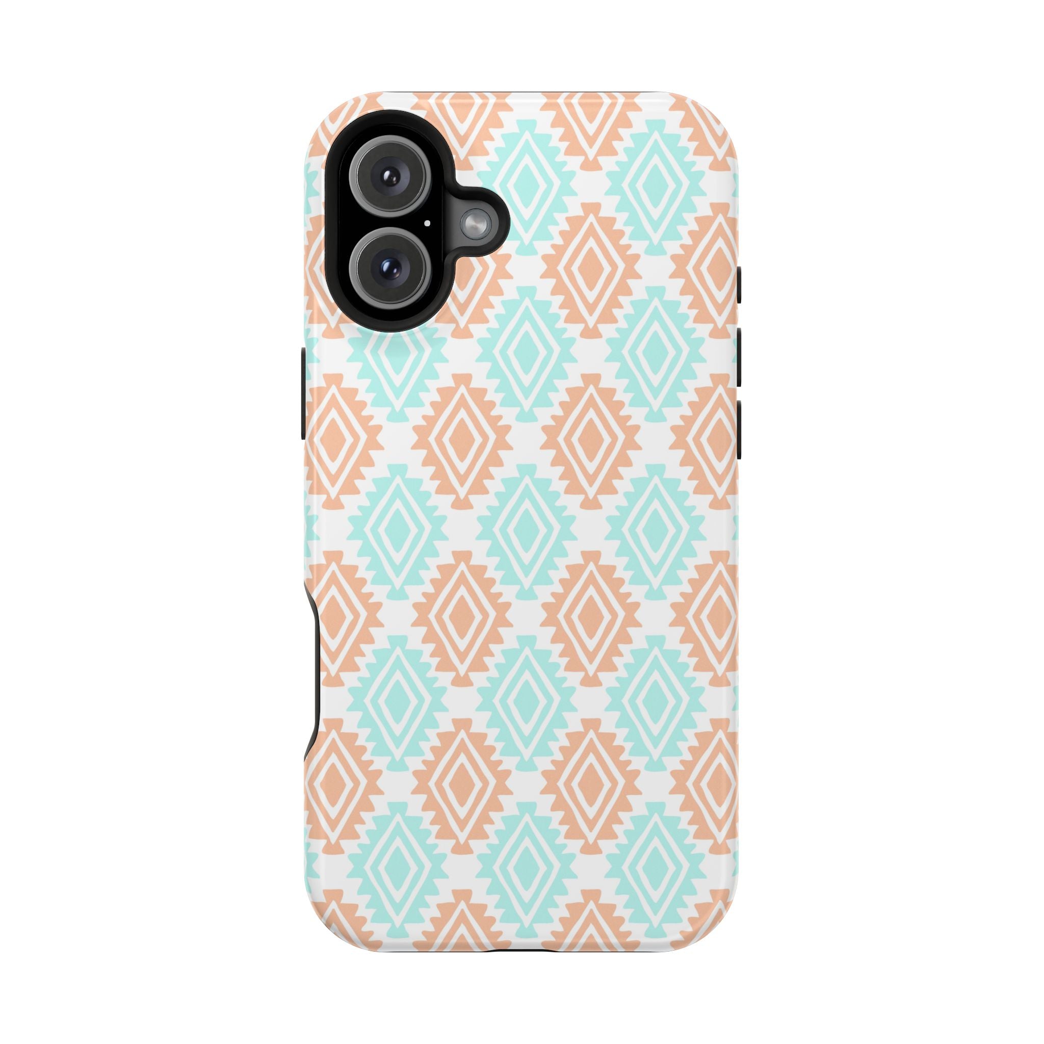 Southwestern MagSafe iPhone case with funky abstract design, cute floral pattern, and Western-inspired style.