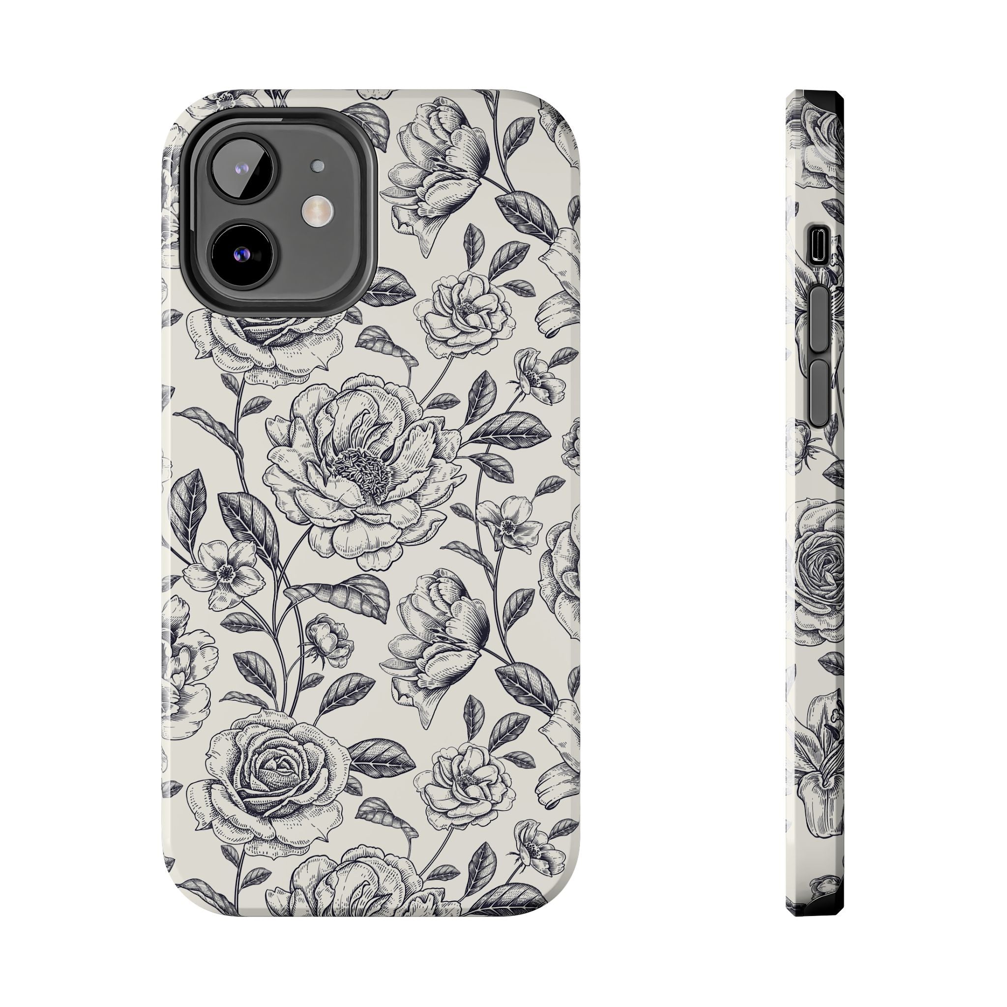 Vintage Memories | Black Flower Case