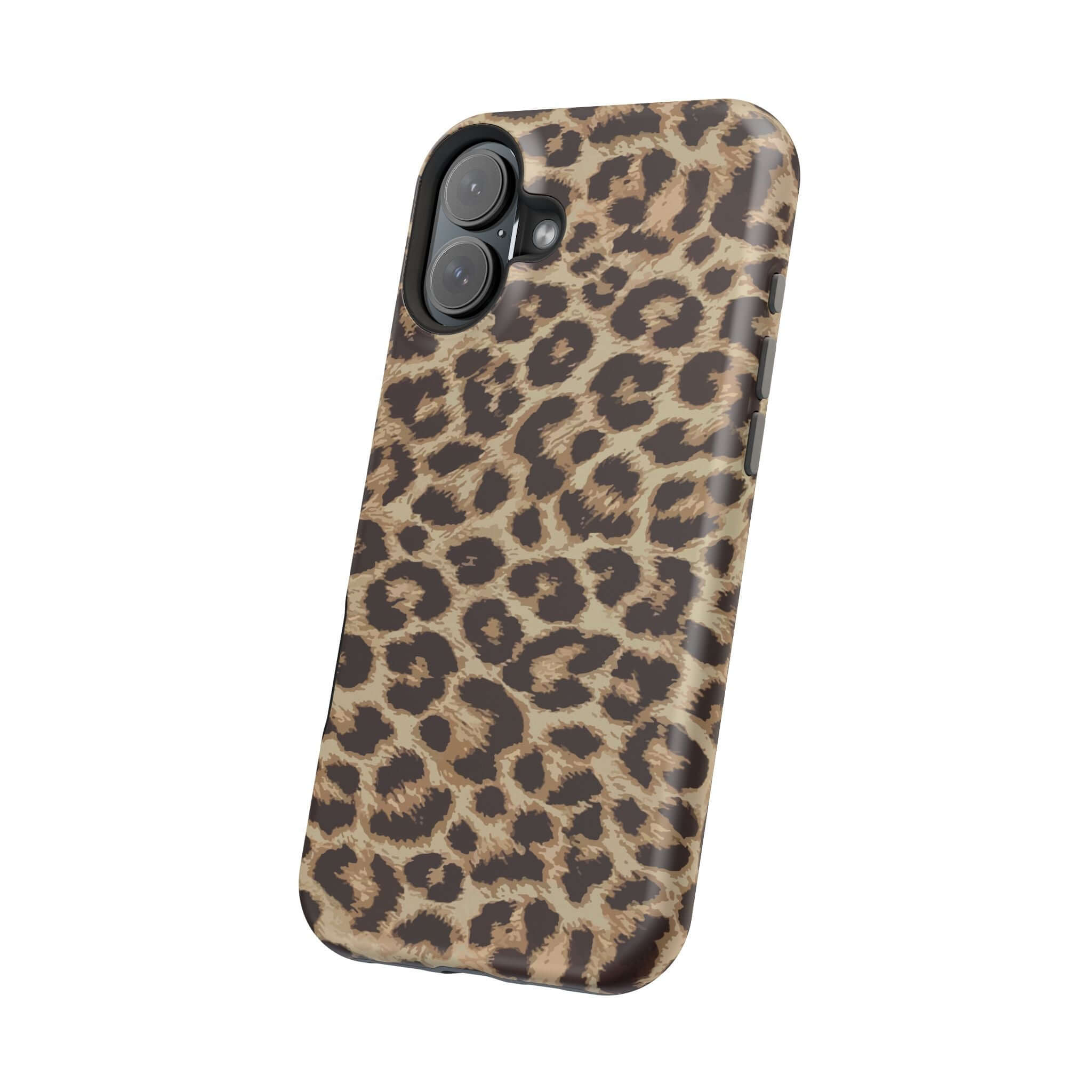 Stylish Savannah Rush Cheetah Case with animal print for iPhone 16, featuring a cute MagSafe design for ultimate phone protection.