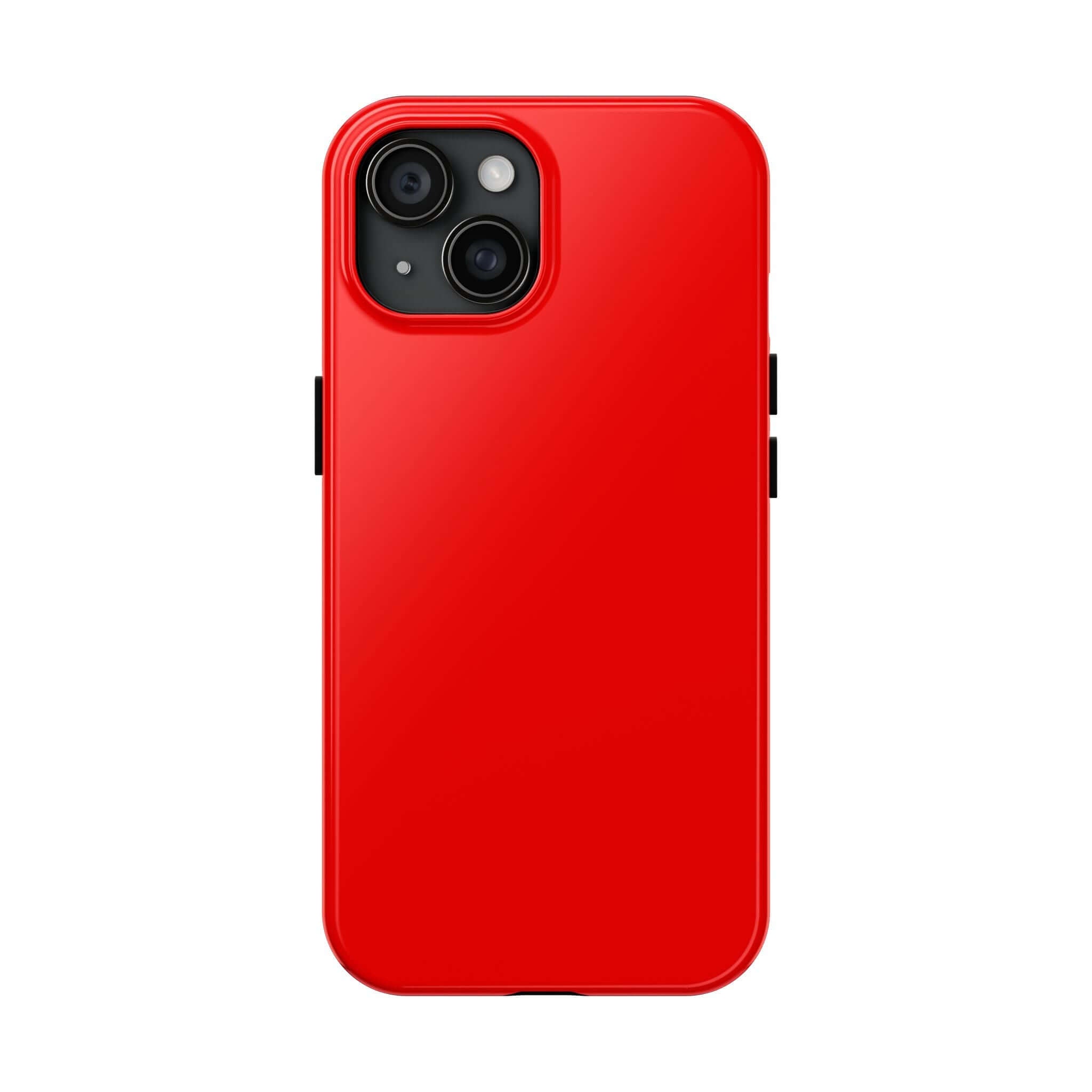 Neon red iPhone case by Radiant Ruby, the cutest phone accessory from our cute case website with free shipping.