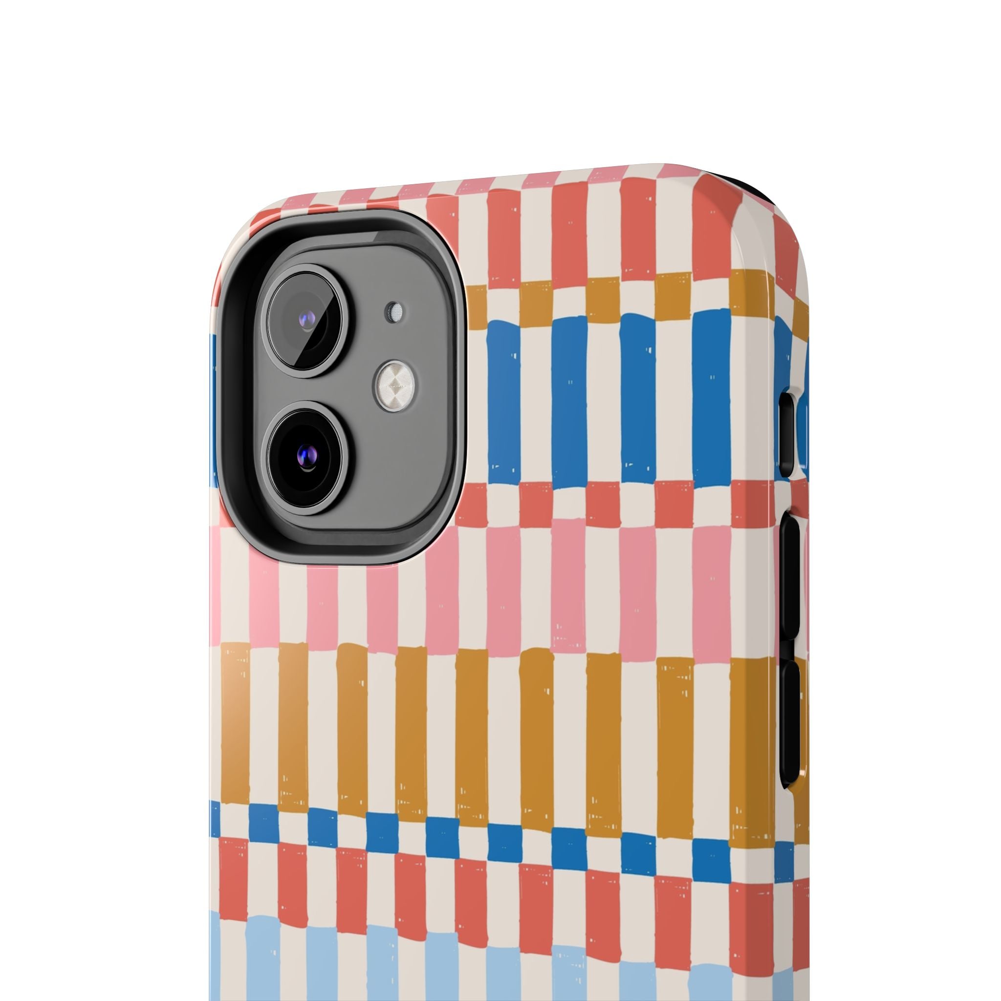 Vintage Colorwave Stripes iPhone Case with Vibrant Colors and Sleek Design - Cute iPhone Cases, Phone Case Cover, iPhone Case