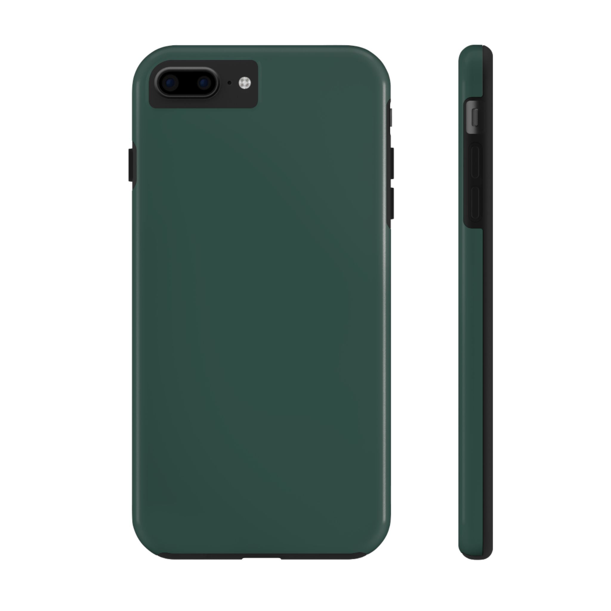 Solid green iPhone 16 case, cute phone cover. Evergreen design offering style and protection. Perfect phone case for iPhone users.