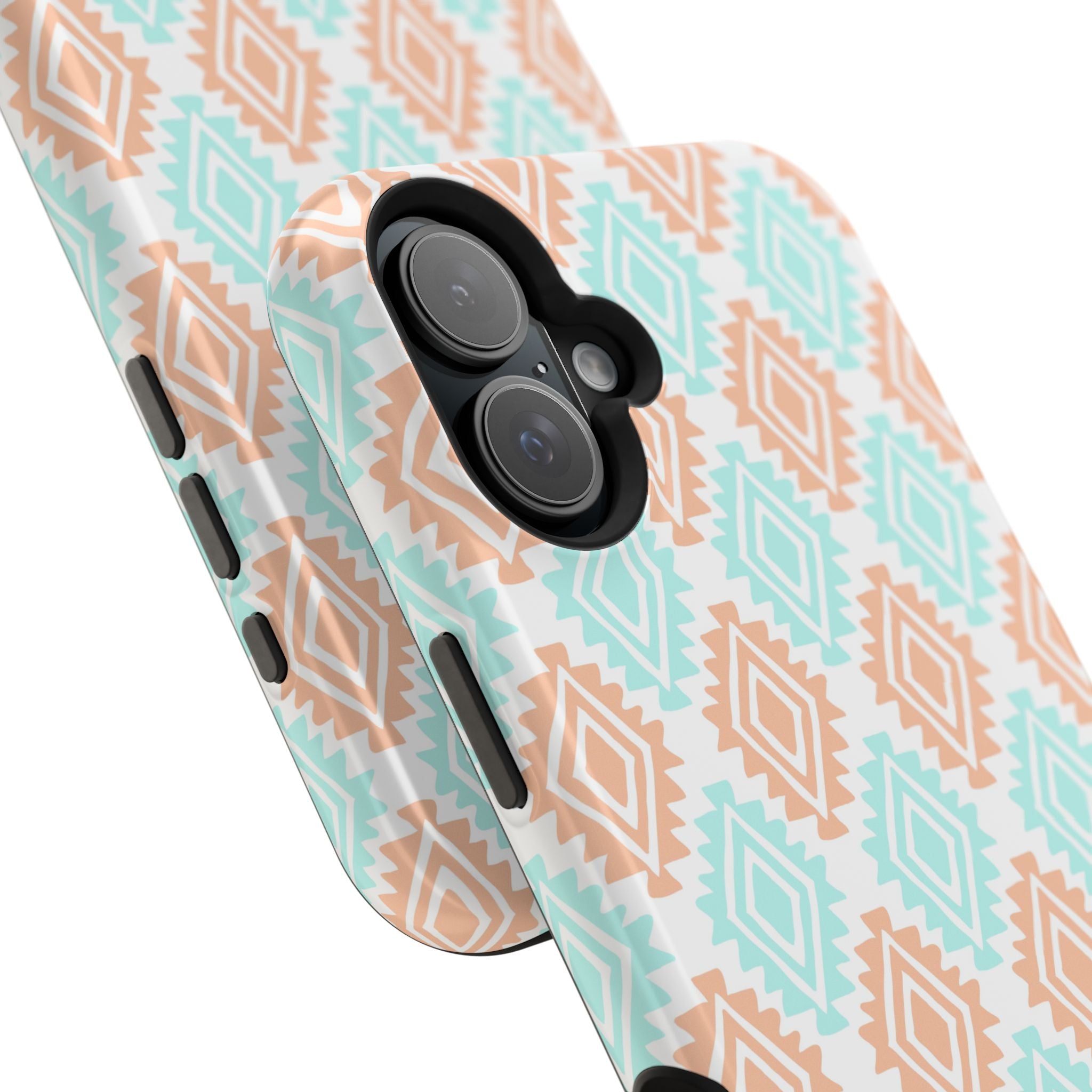 Desert Dreamer Southwestern MagSafe iPhone Case with funky abstract design, cute and floral-inspired phone cover.