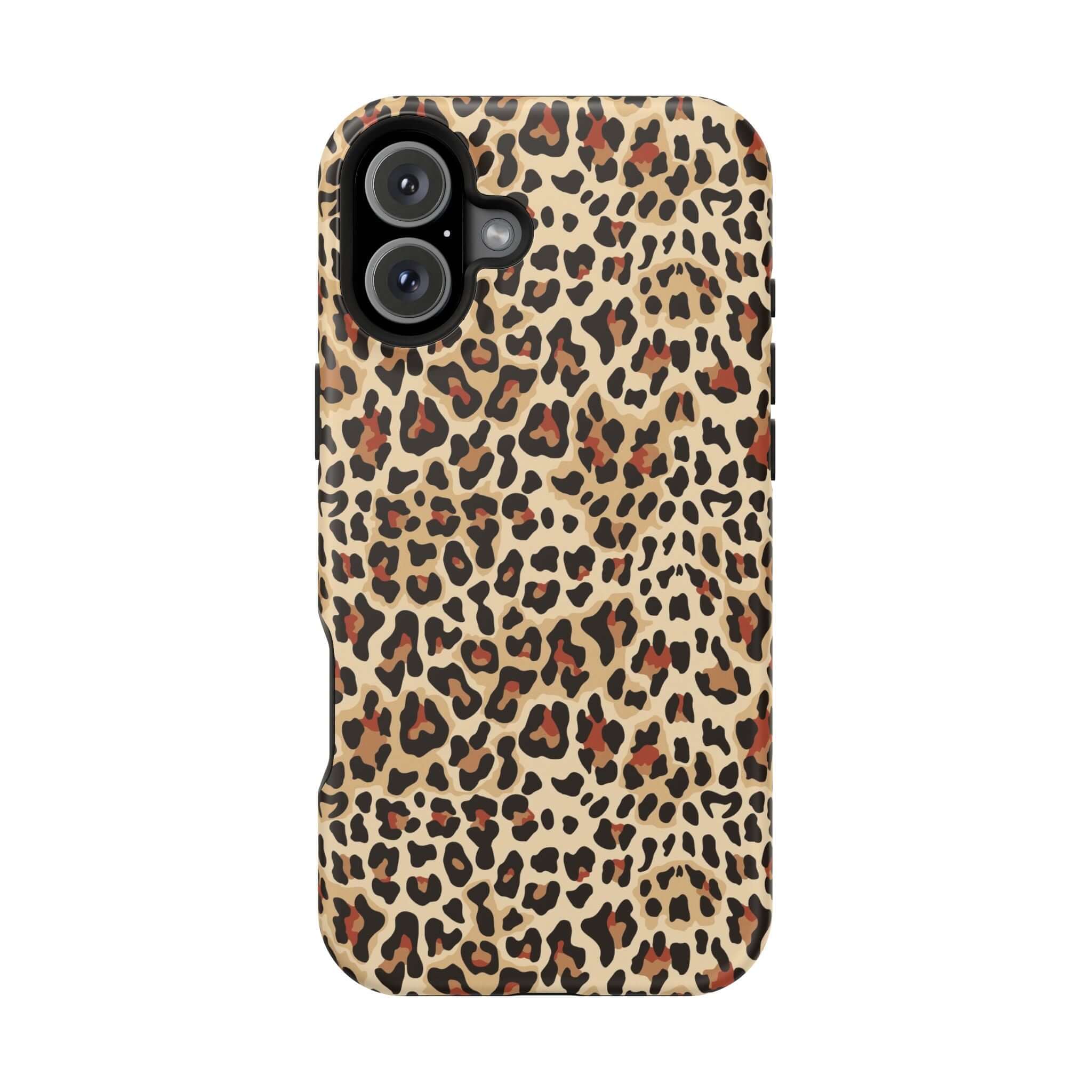 Wildly Chic leopard print MagSafe iPhone case, colorful and cute, offering abstract animal design and reliable phone protection