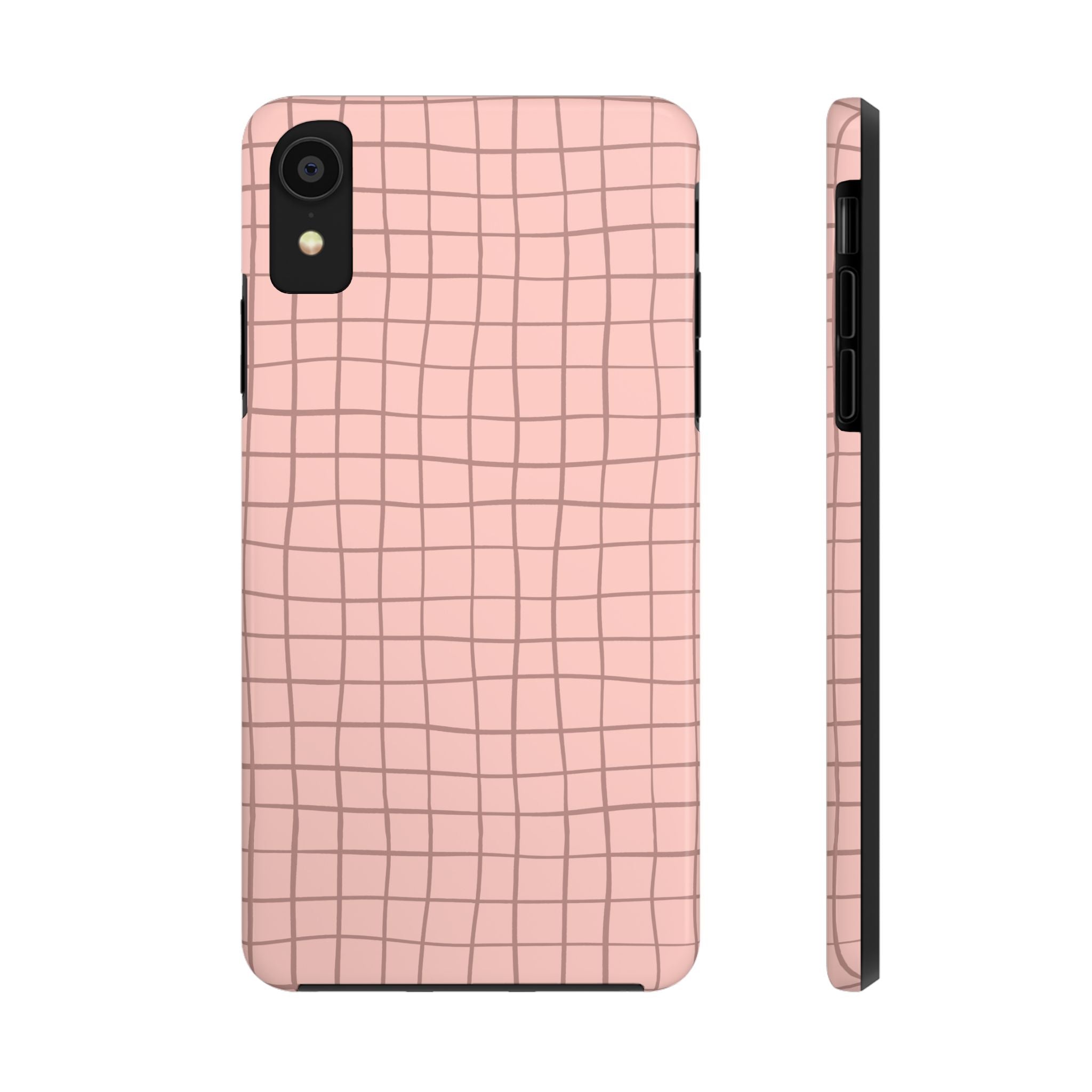 Blush Grid Pink Abstract Case for iPhone with Free Shipping - Cute, Custom Phone Cover