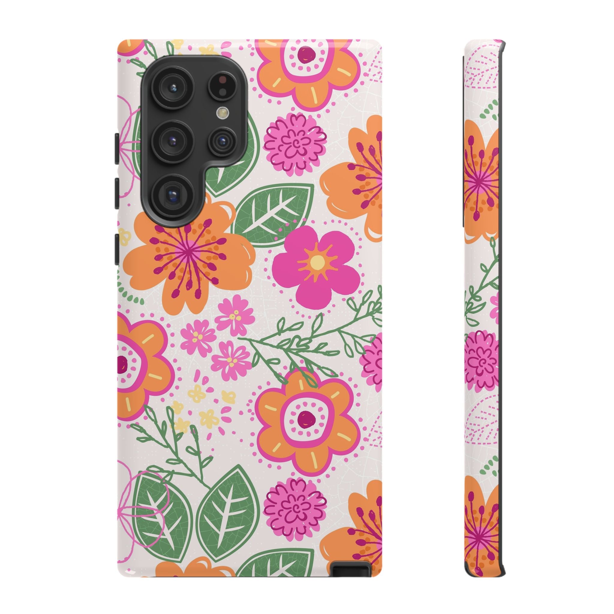 Hola | Estuche floral rosa