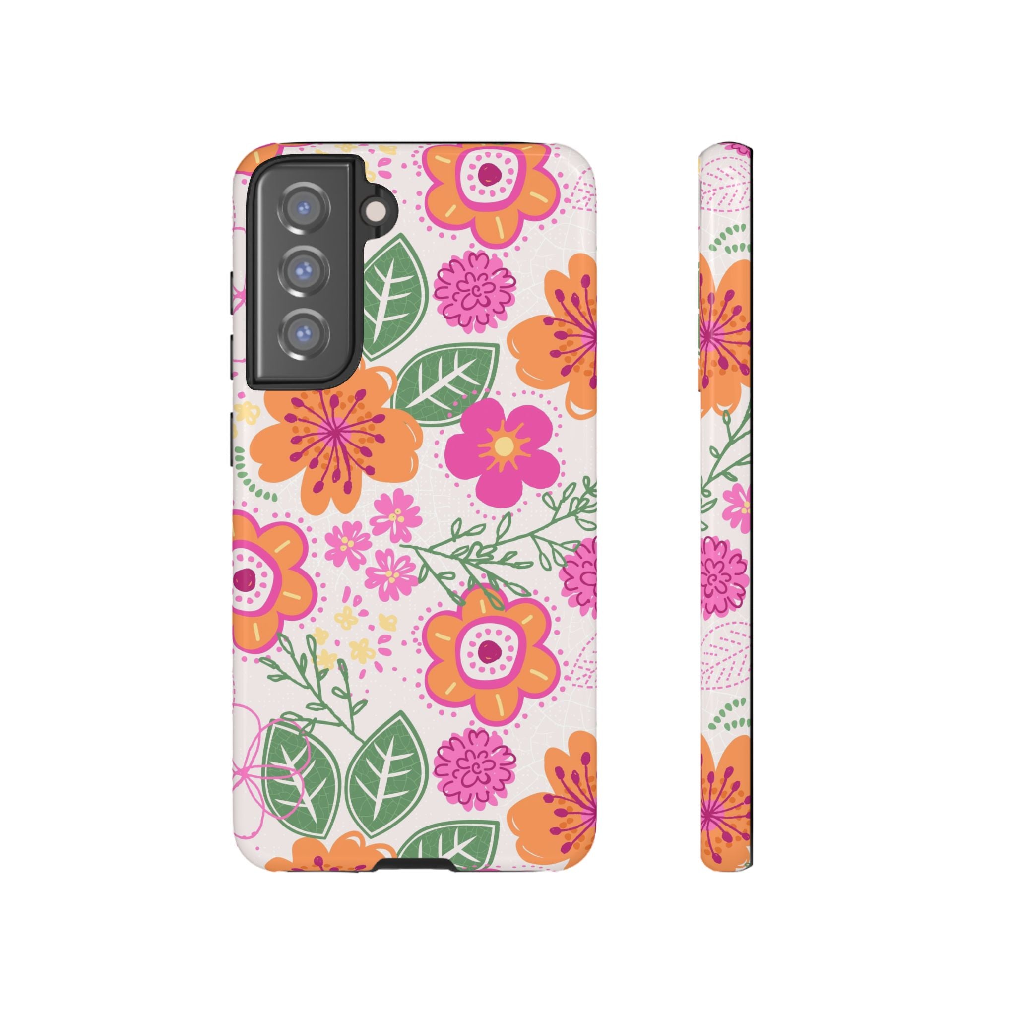 Hola | Estuche floral rosa