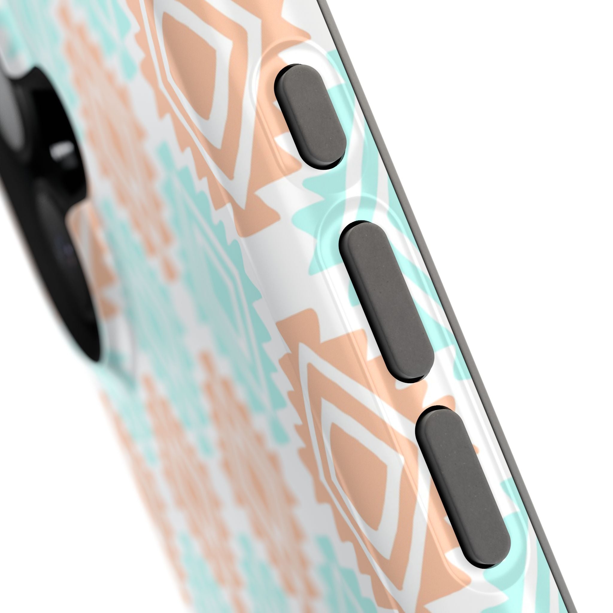 Southwestern MagSafe iPhone Case with abstract design, perfect cute phone cover for cowgirls and trendsetters.