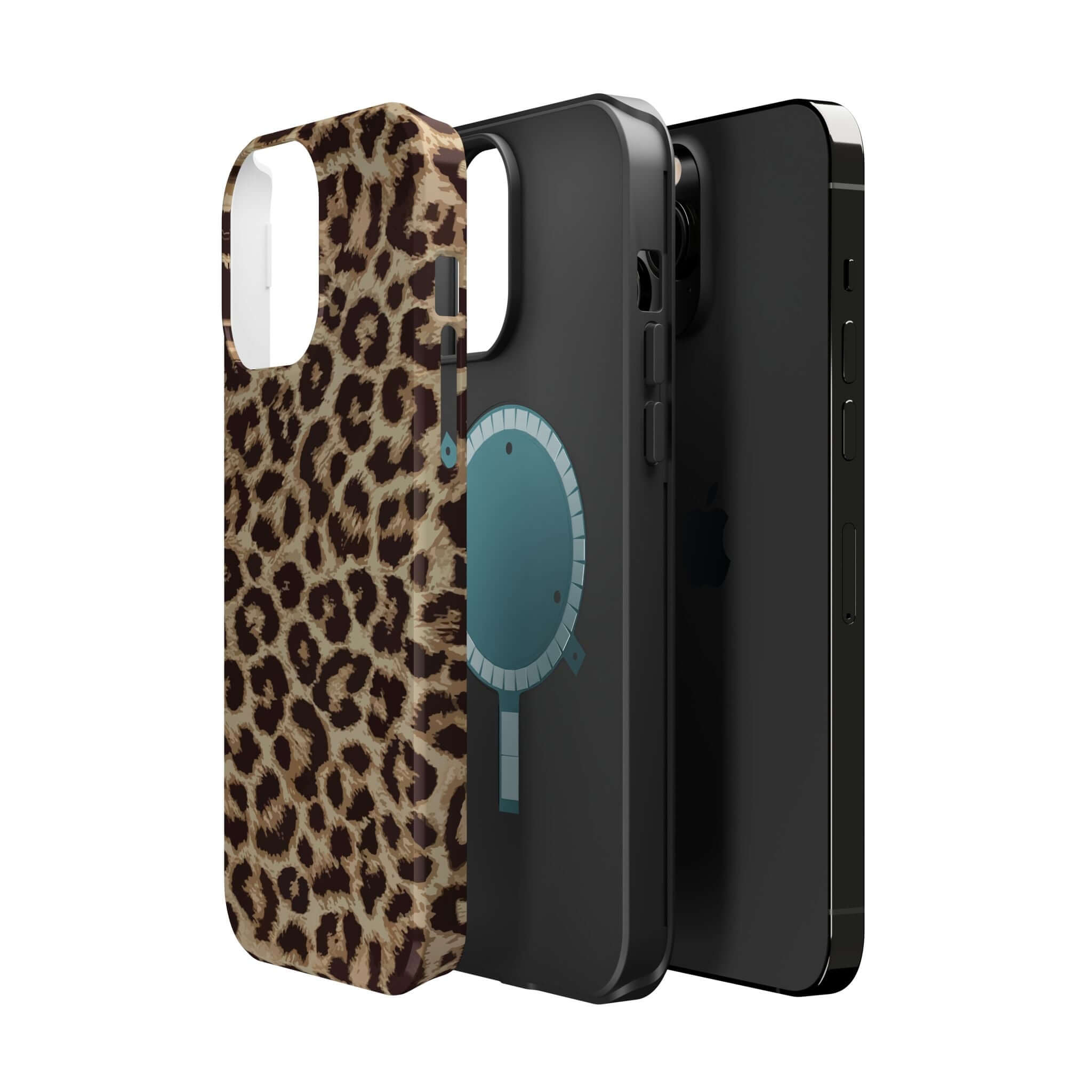 Stylish Savannah Rush Cheetah Case with MagSafe for iPhone 16, featuring cute animal print design.