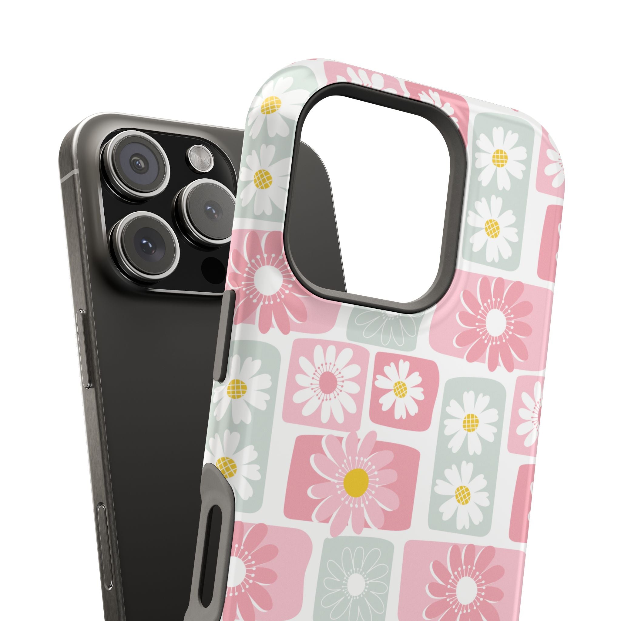 Daisy Craze | Checkered Floral Case