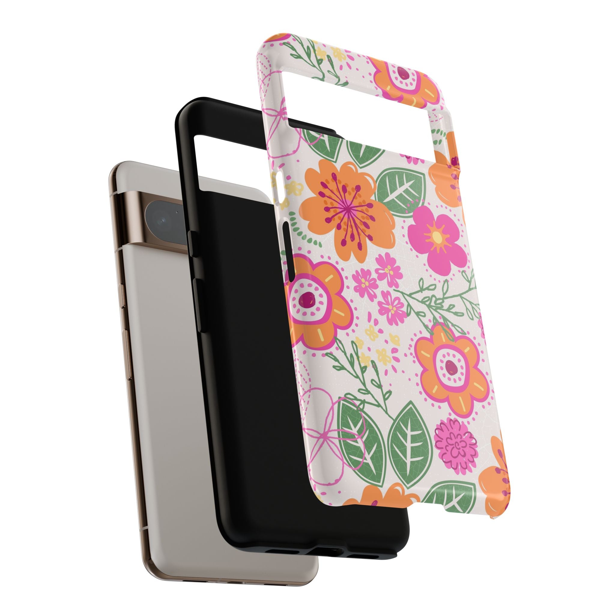 Hola | Estuche floral rosa