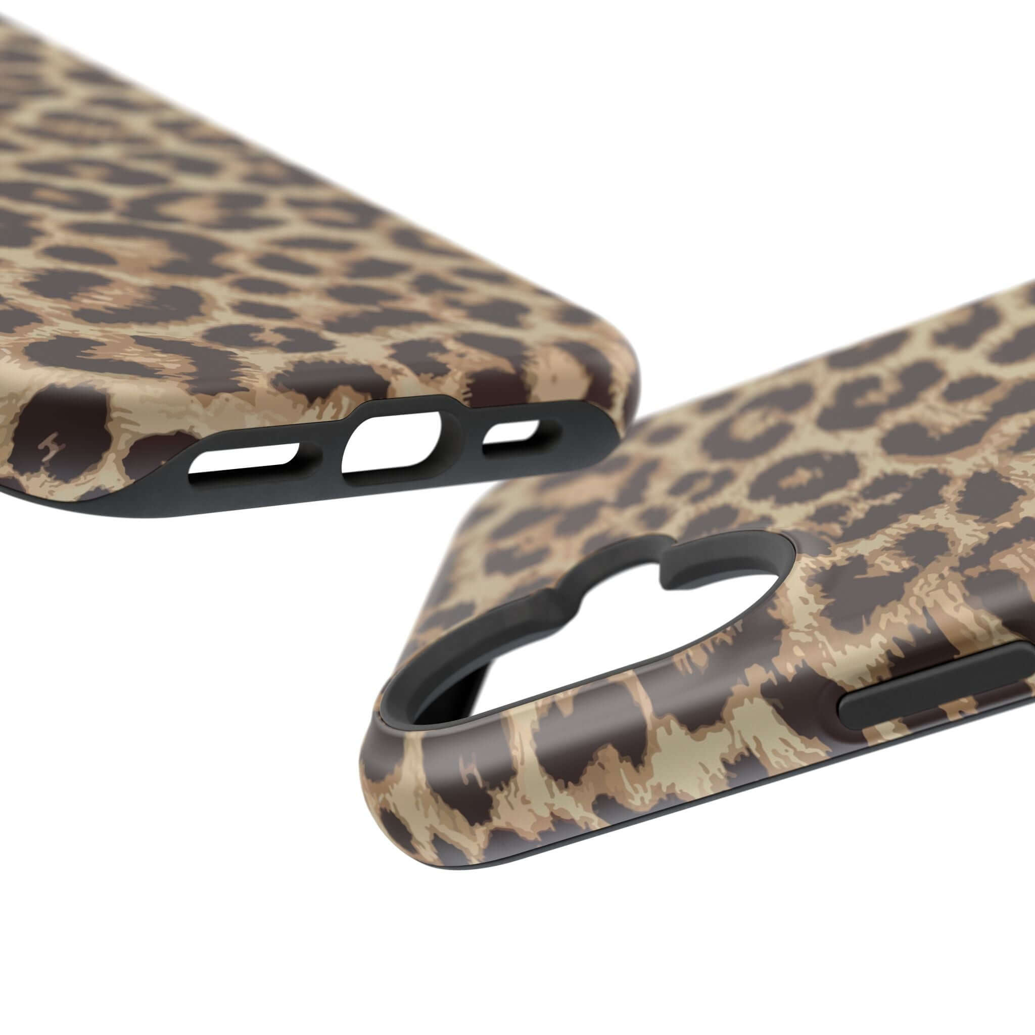 Stylish Savannah Rush Cheetah Case with bold animal print, compatible with iPhone 16 MagSafe. Cute phone protection accessory.