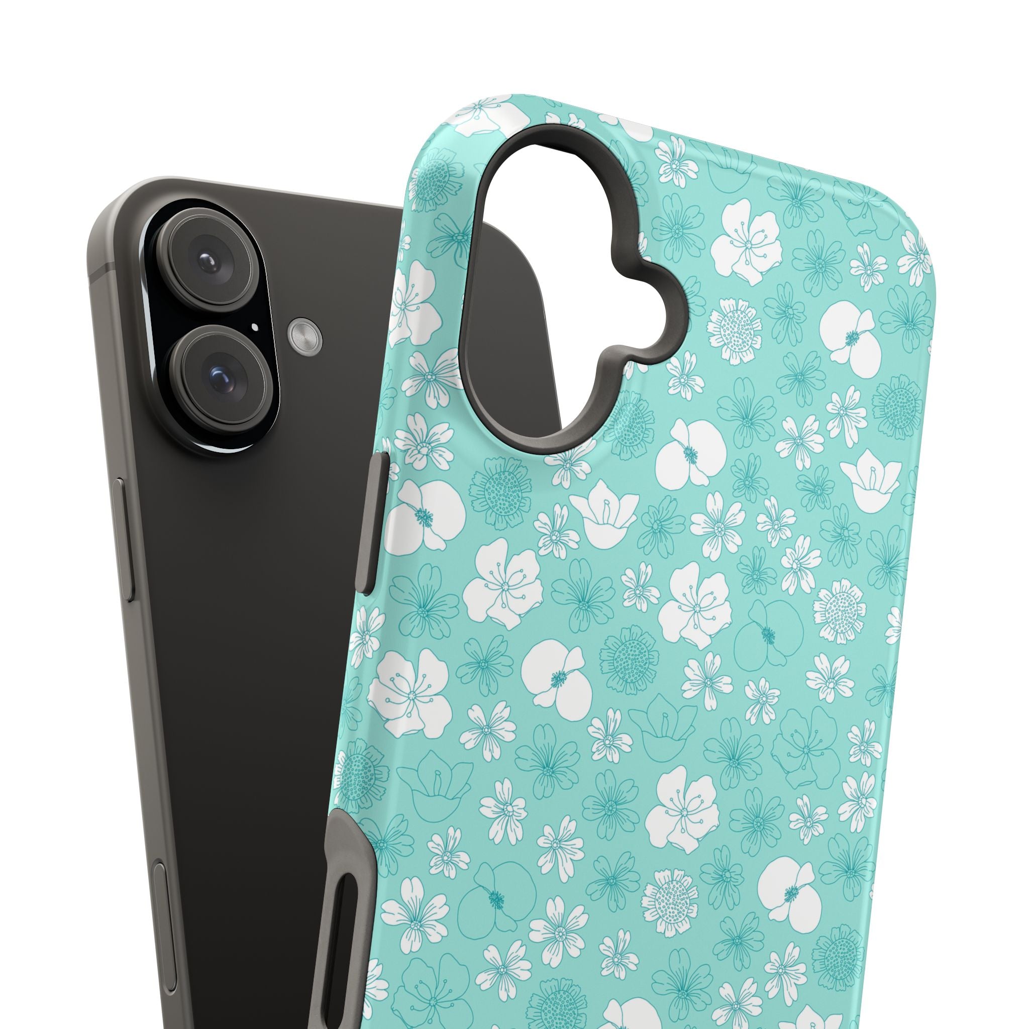 Floral Frost | Teal Floral Case