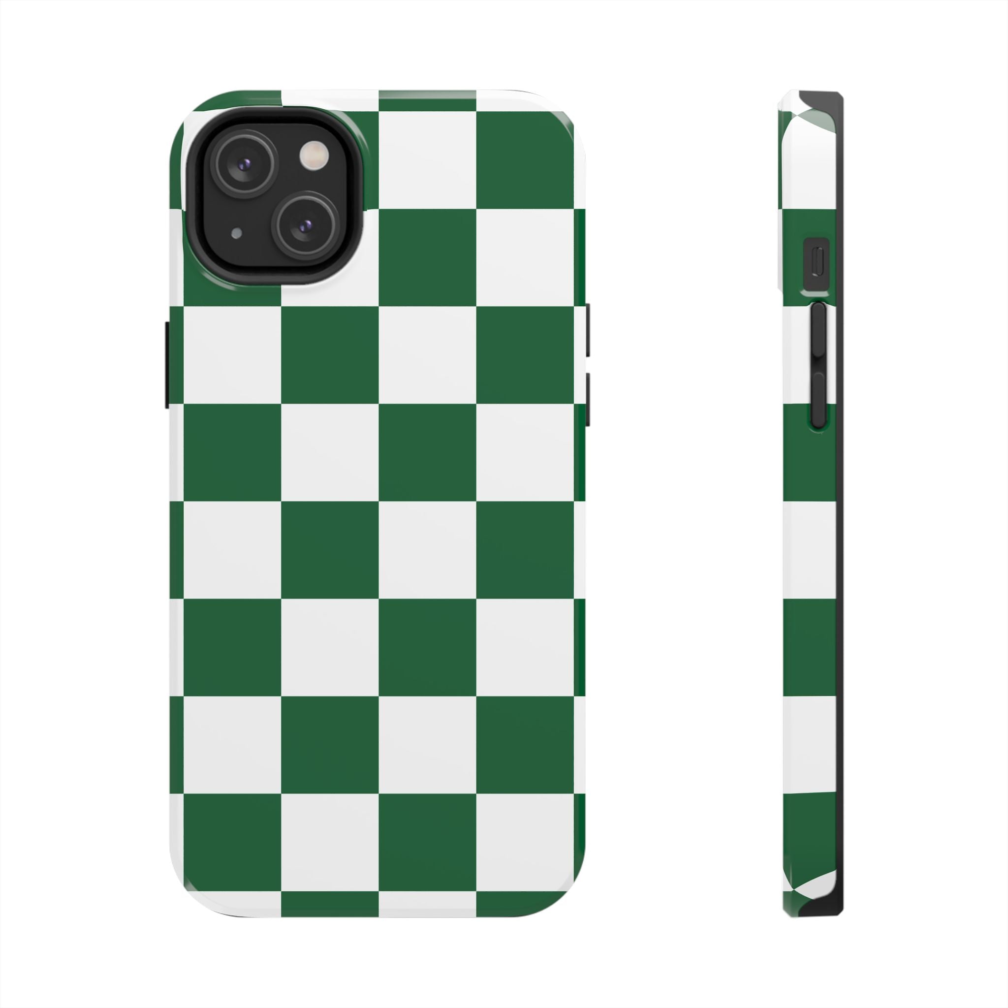 Effortlessly Chic | Green Checkered Case