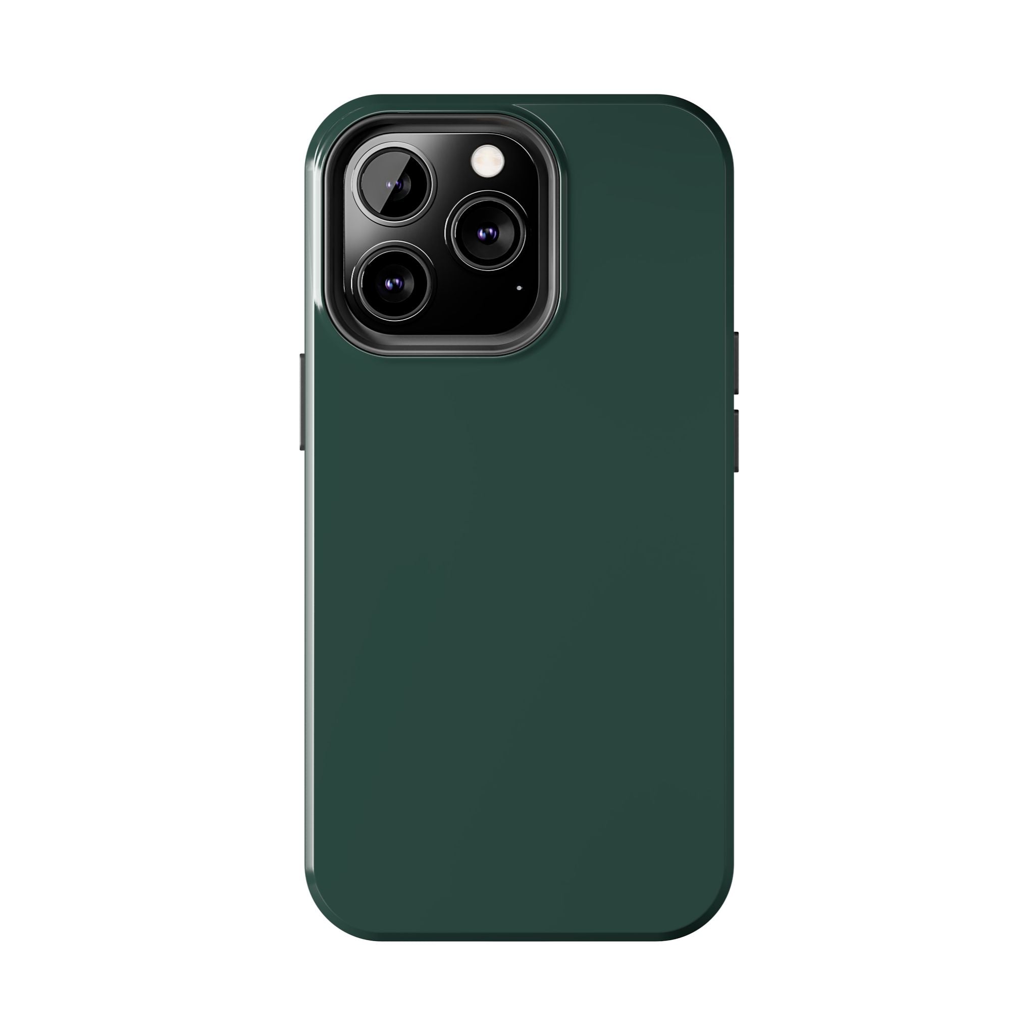 Stylish solid green Evergreen phone case for iPhone 16, offering a cute and protective cover.