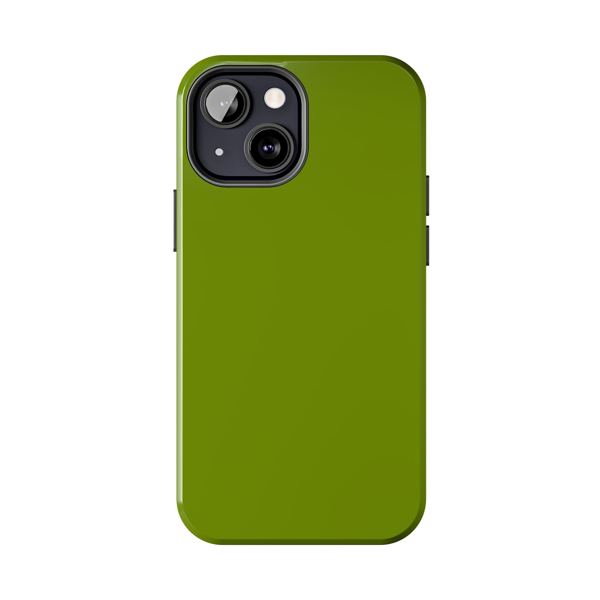 Solid green Matcha Tea iPhone case, cute phone case for iPhone, stylish and protective accessory.