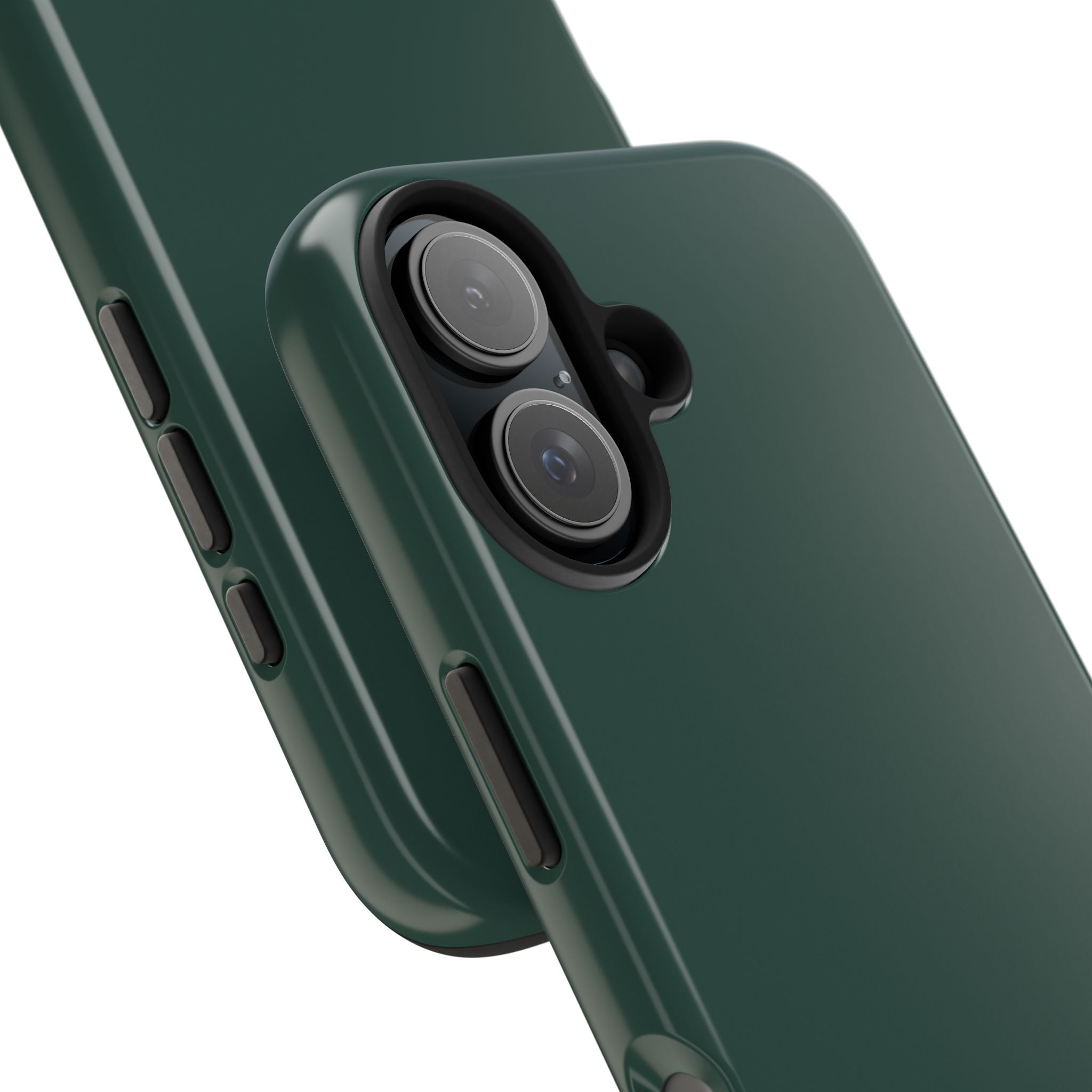 Solid green iPhone 16 case with a sleek design, offering cute protection and style. Perfect phone cover for a pop of color.