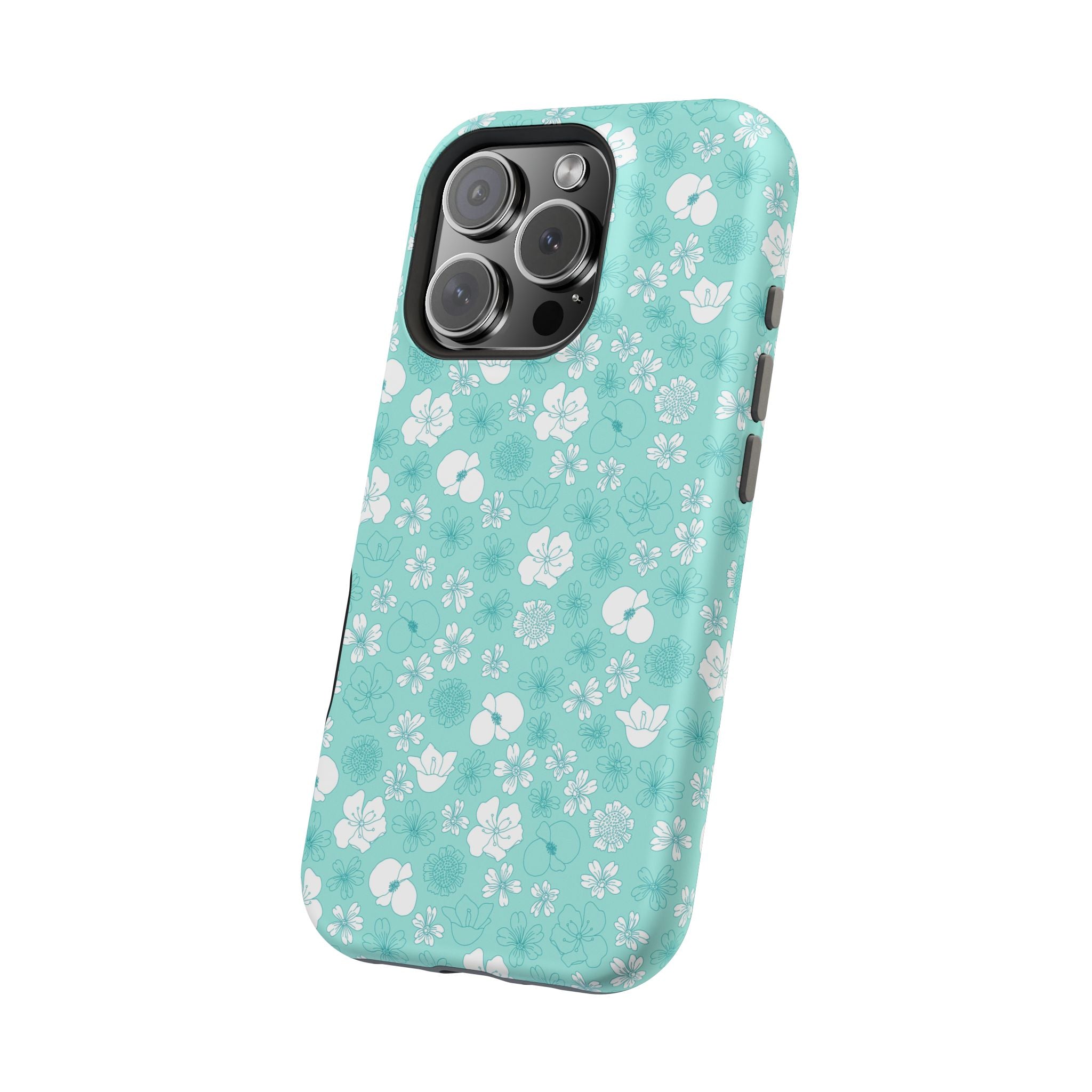 Floral Frost | Teal Floral Case