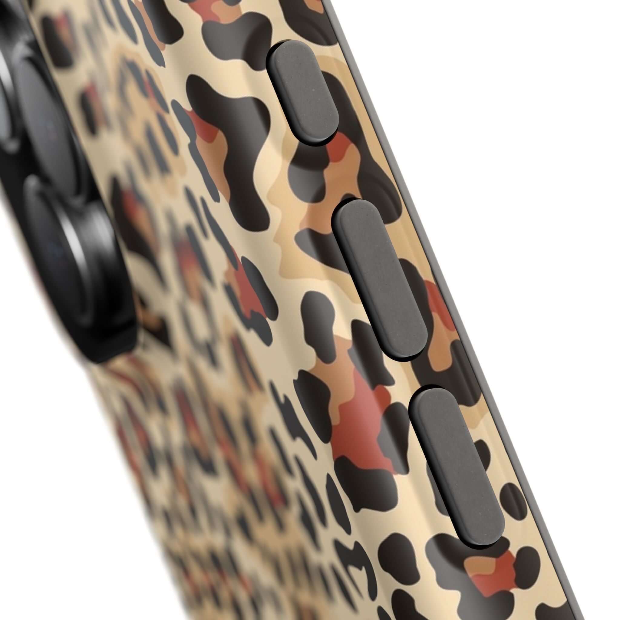 Wildly Chic leopard print MagSafe iPhone case, showcasing a colorful and cute abstract design for stylish phone protection.