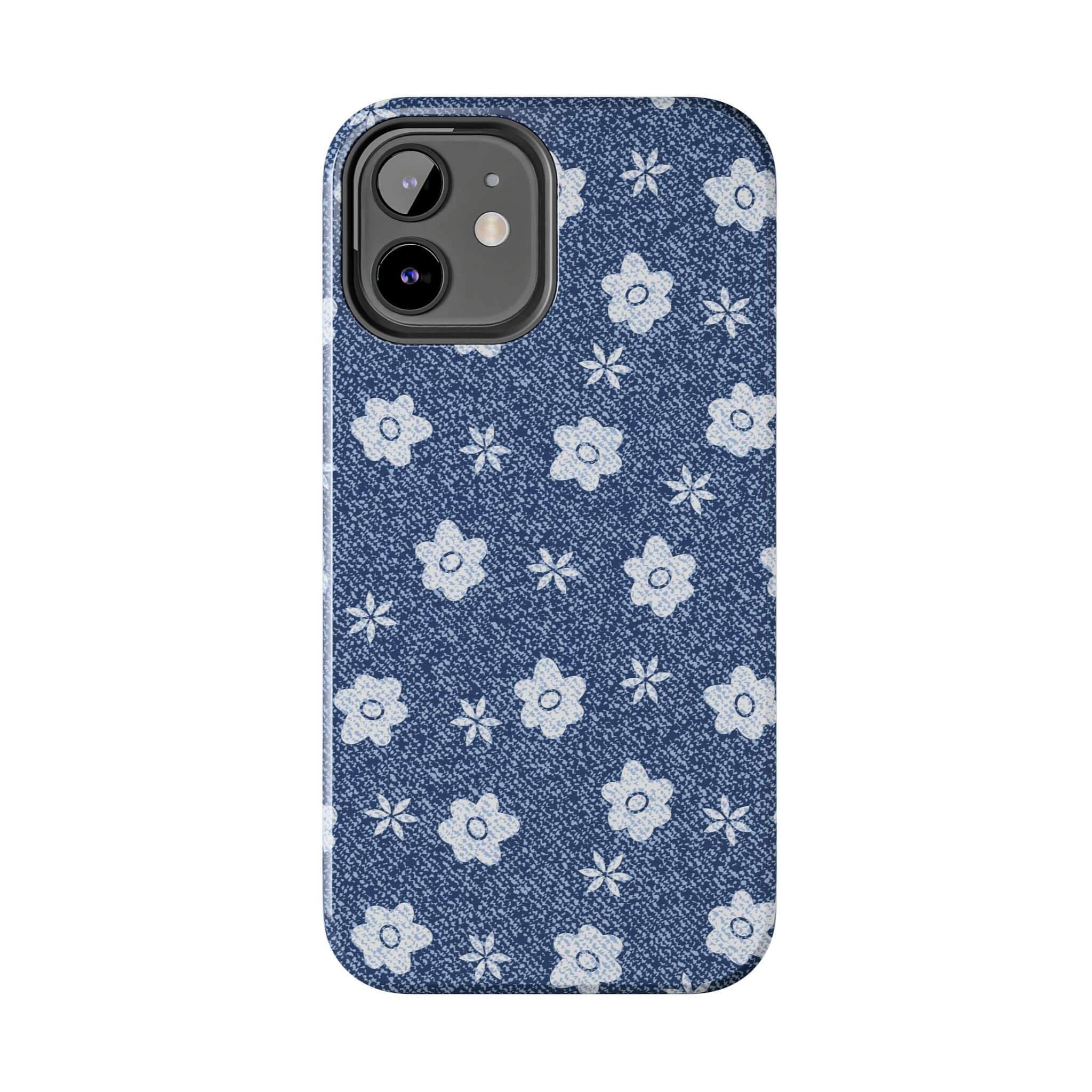 Cute Daisies Denim iPhone 14 Pro Max Case