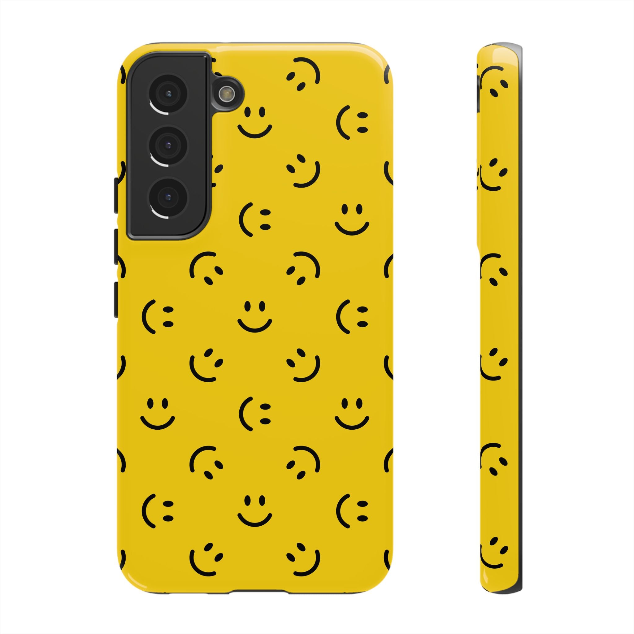 No te preocupes, sé feliz | Estuche sonriente amarillo